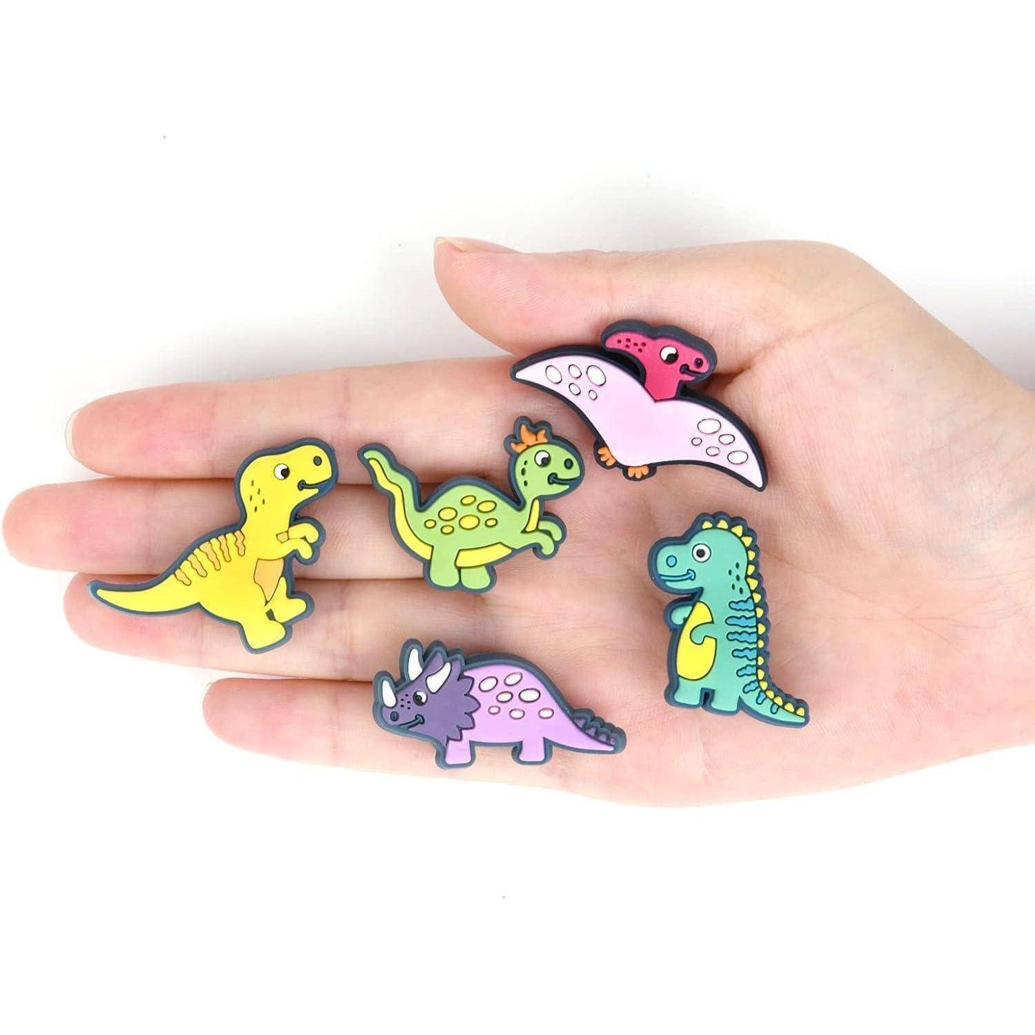 Schuhcharms Kinder Cartoon PVC Clogs Dinosaur 24 Stück