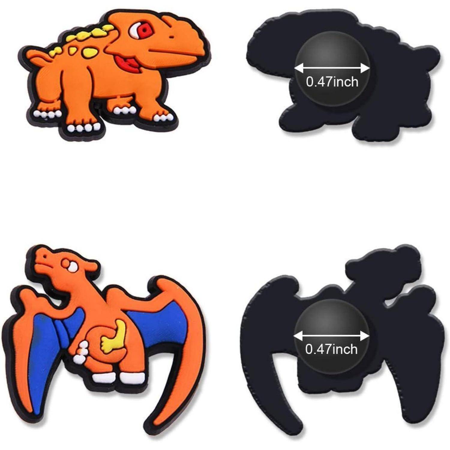 Schuhcharms Kinder Cartoon PVC Clogs Dinosaur 24 Stück