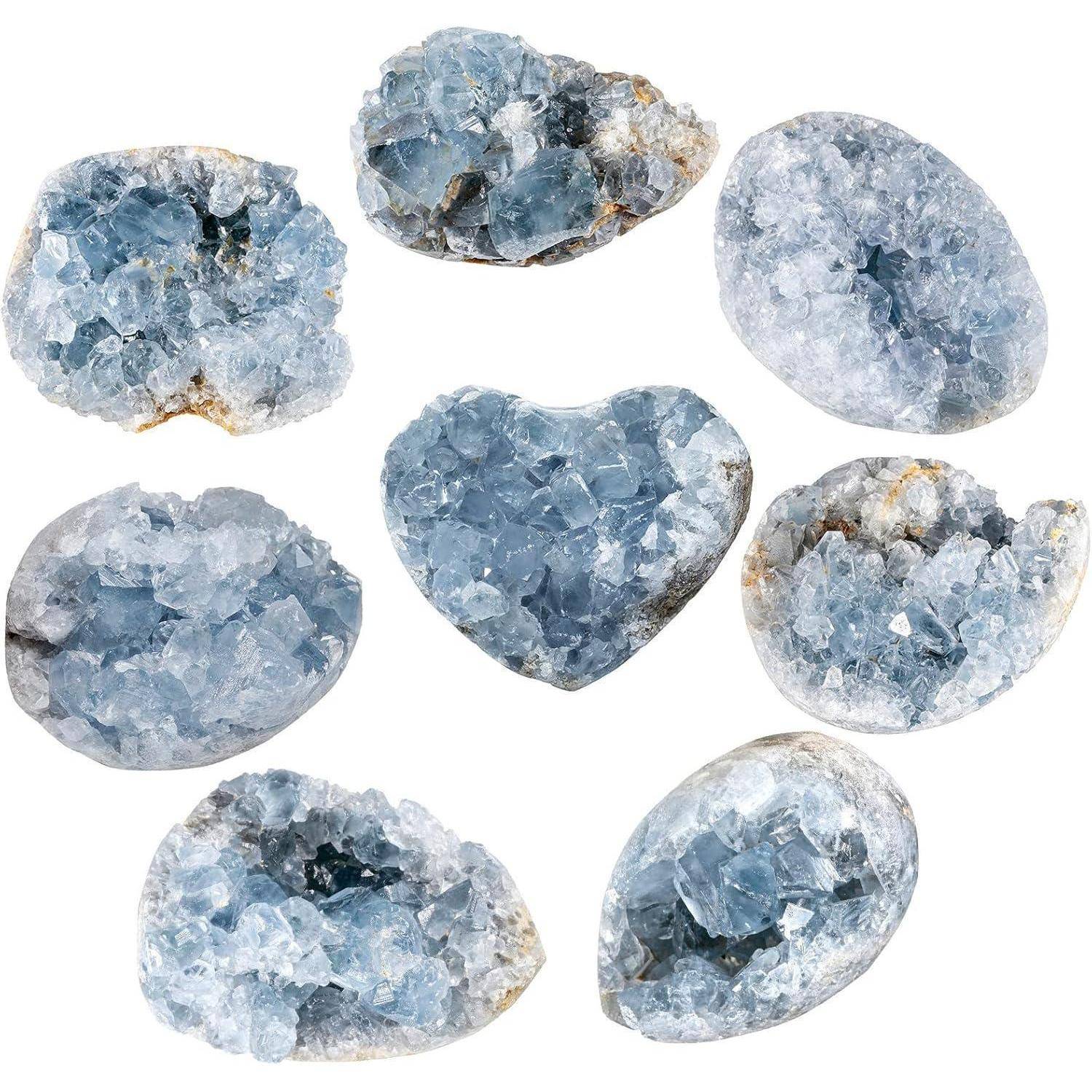 Kristall Celestite Druse Rohstein Reiki Celestite Kristall Large