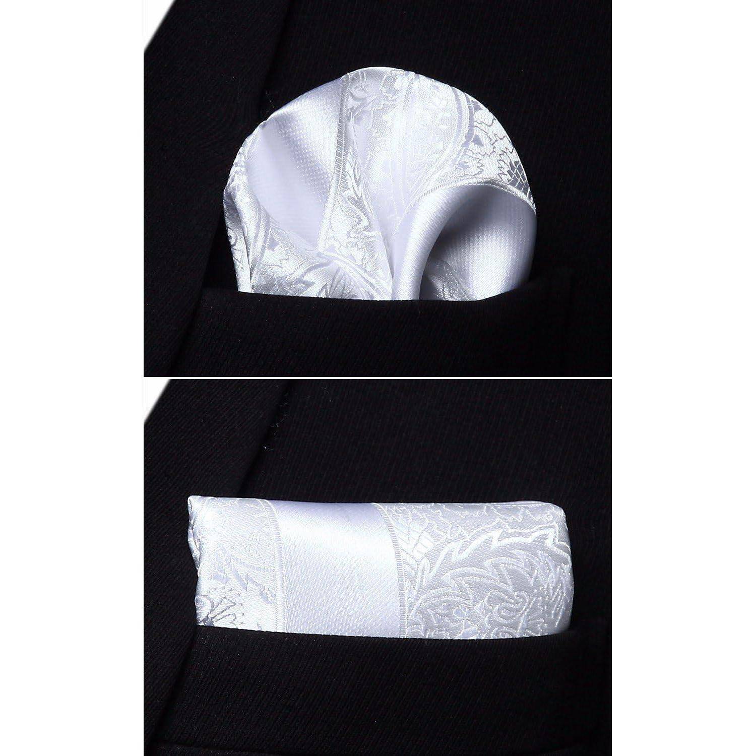 Einstecktuch Herren Paisleymuster Hochzeit Jacquard Weip