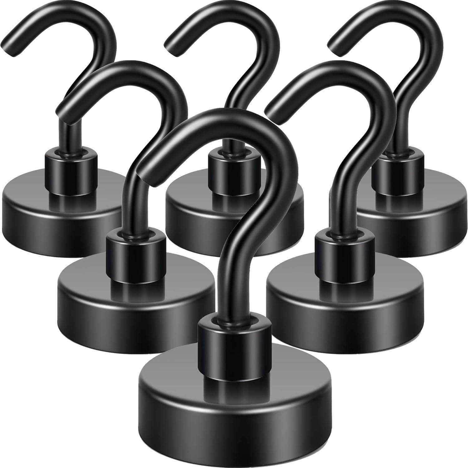 Magnethaken Erdmagnete 20kg Schwarz 6 20kg+Magnethaken