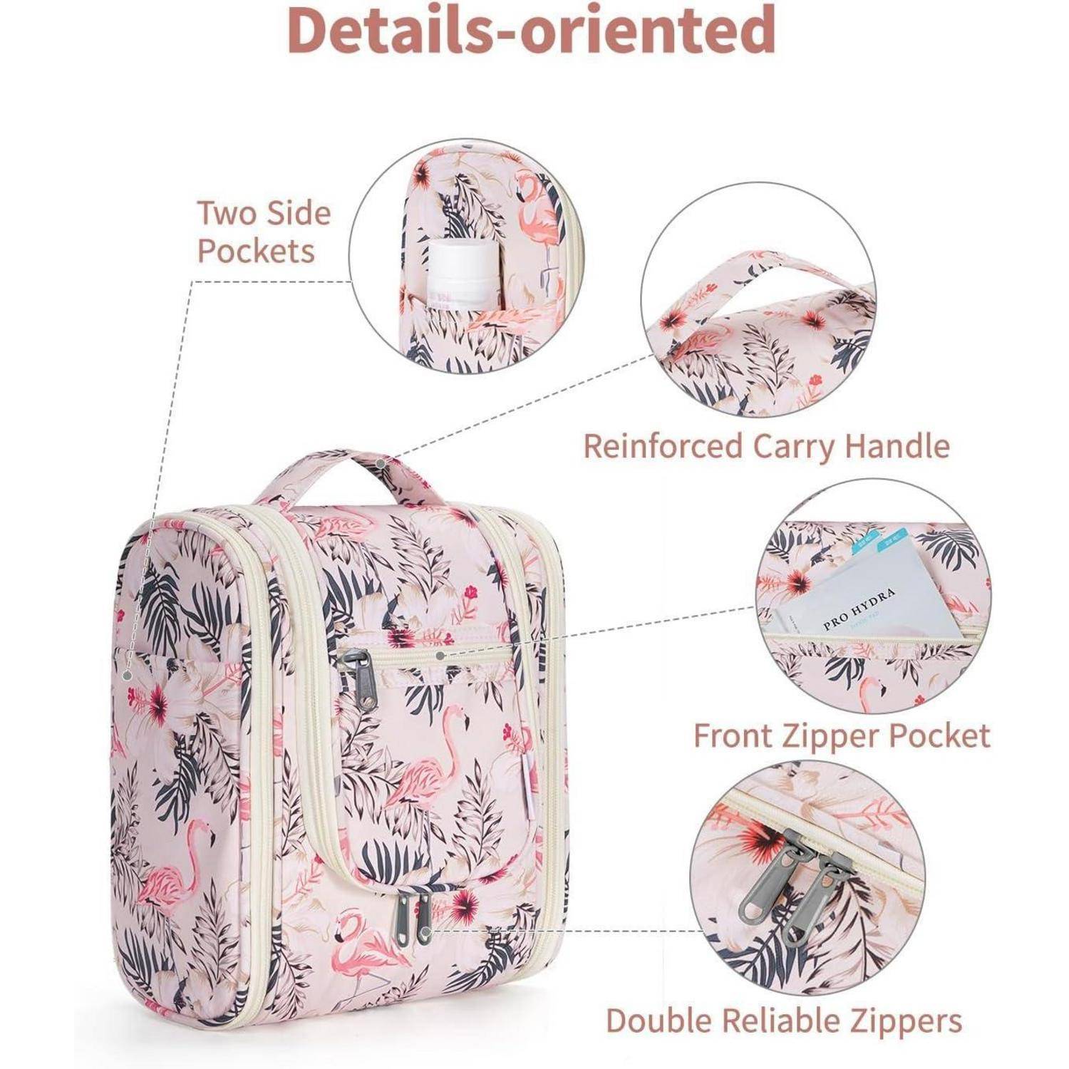 Kulturbeutel Damen Herren Kinder Kosmetiktasche A-beiger Flamingo S