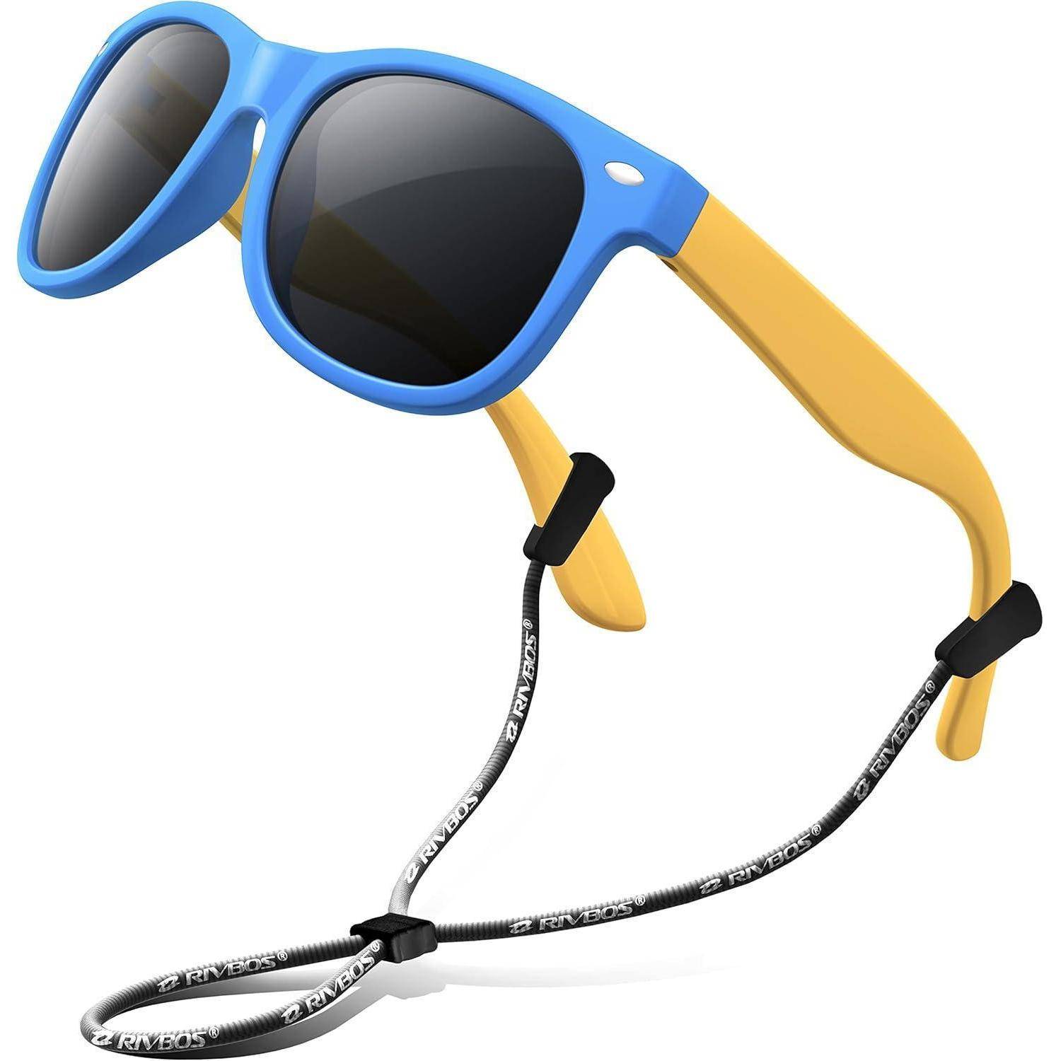 Sonnenbrille Kinder polarisierte Riemen 004-2 Himmelblau