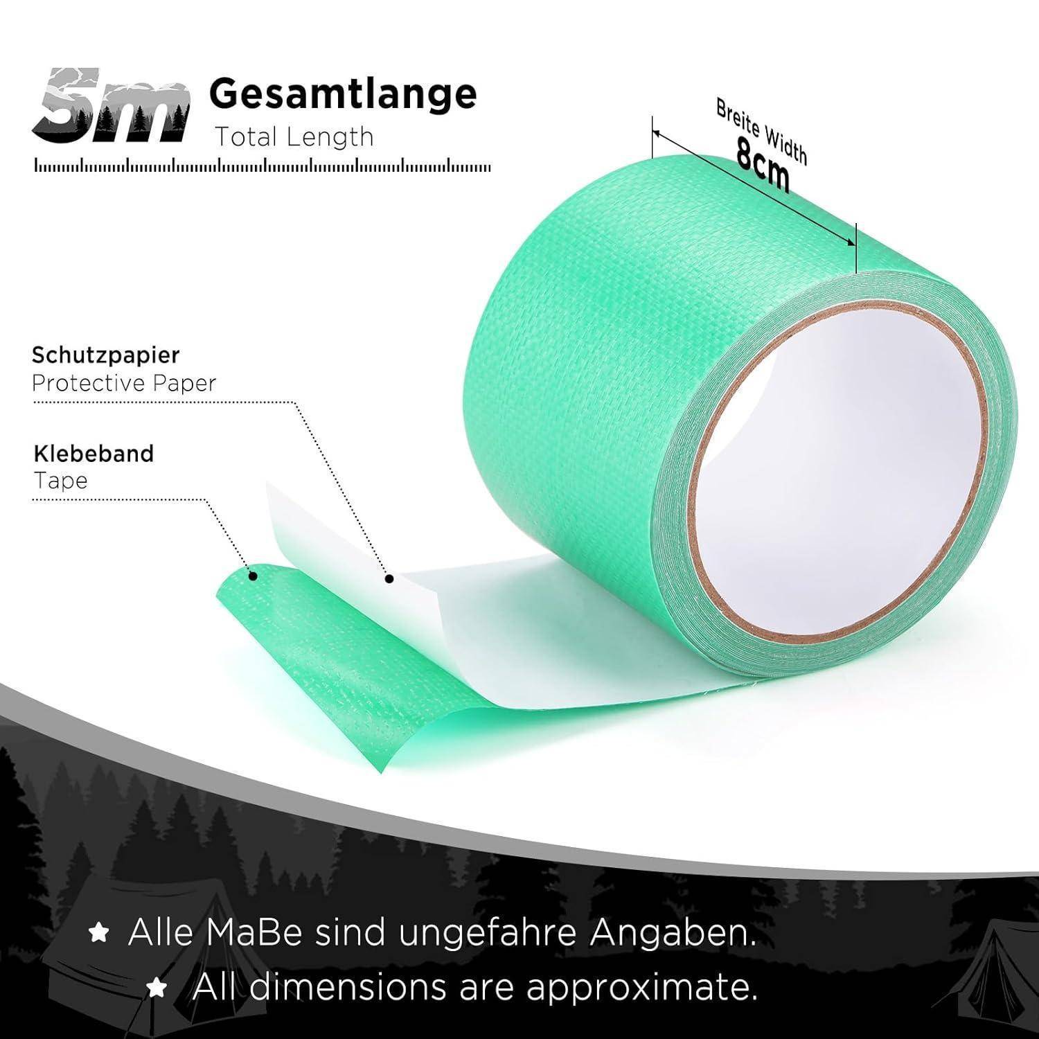 Planenband PE 5m 8cm Hellgrün (gewebte Oberfläche) Kunststoffe