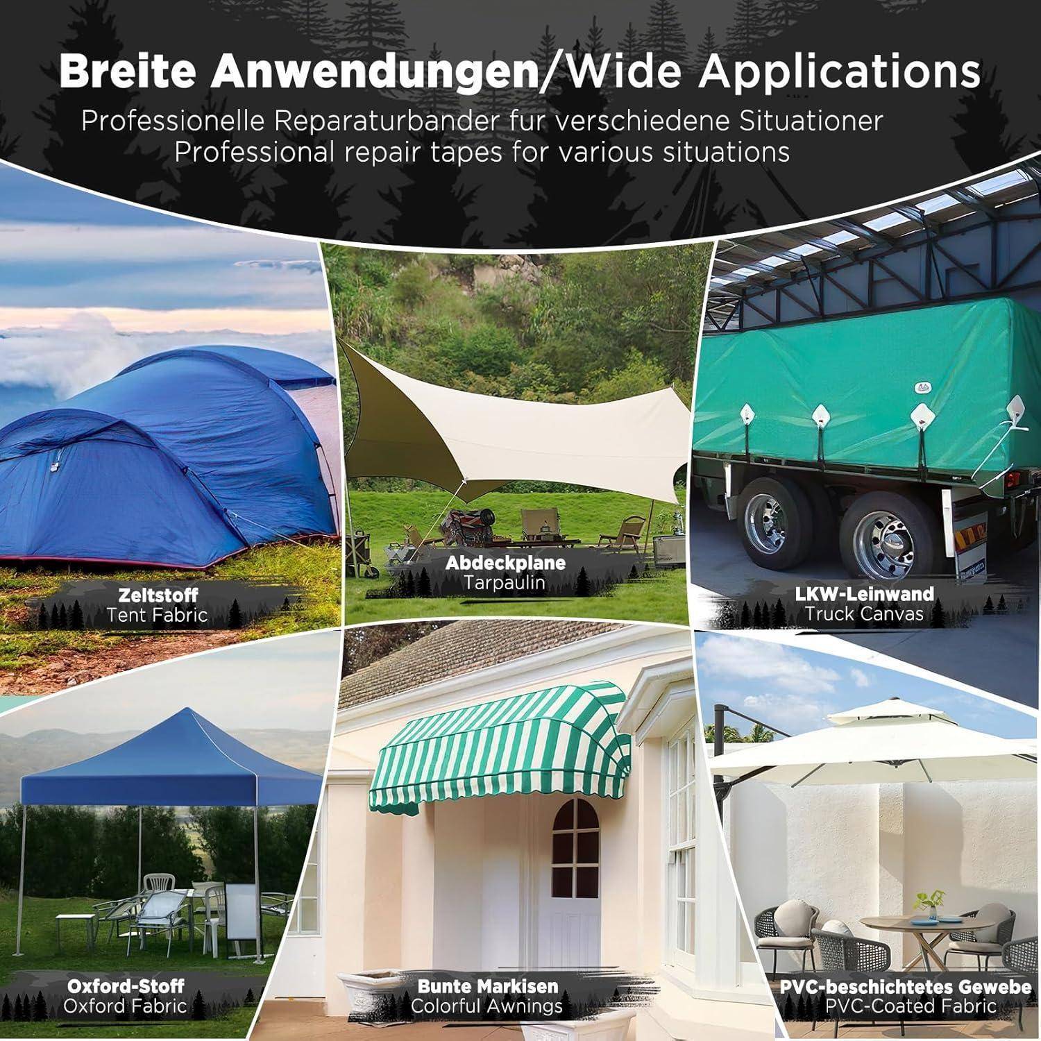 Planenband PE 5m 8cm Hellgrün (gewebte Oberfläche) Kunststoffe