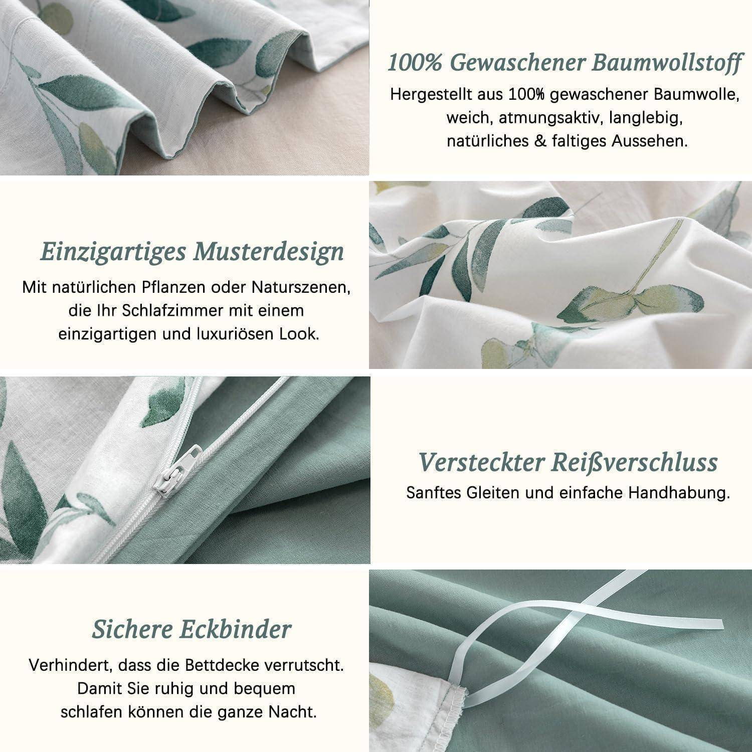 Kissenbezug Salbeigrün（katharina） 2tlg. 40*80cm