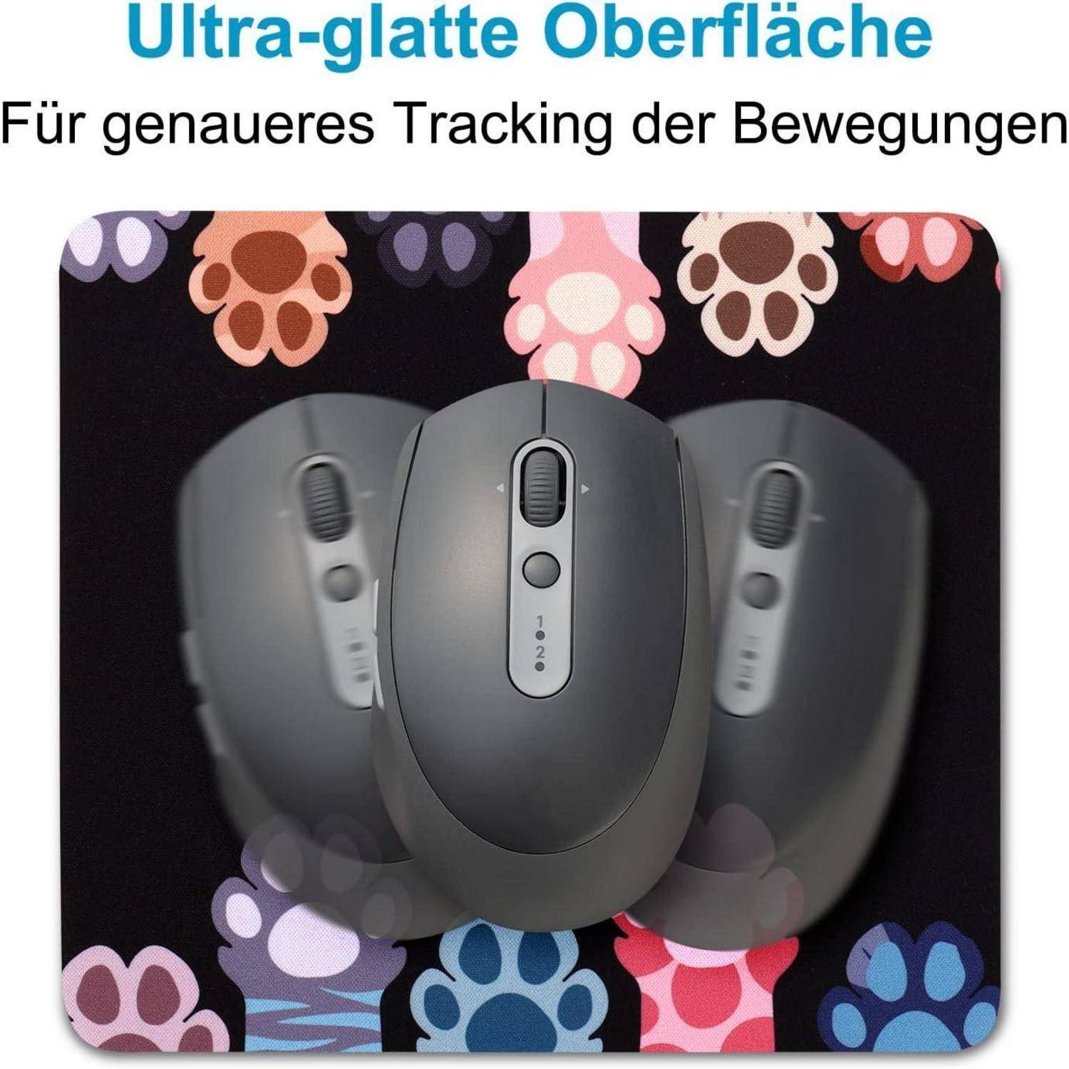 Mauspad Mini Motiv Bunt Katze 180 x 160 Katzenkralle-290 180 x 160 mm