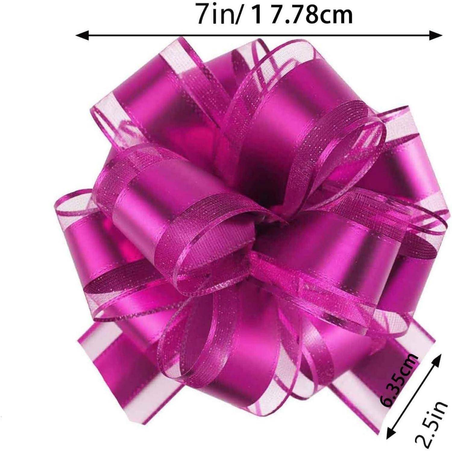 Schleife 5 Stück Geschenk Auto Dekor Hochzeit Party Bow Rosa