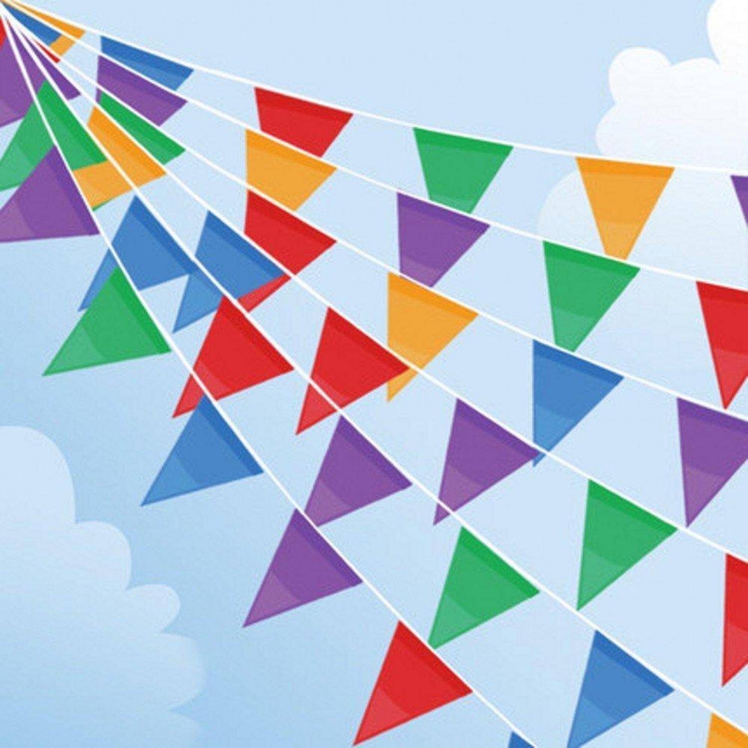 Wimpelkette Stoff 985ft Draussen Geburtstag Hochzeit 300m 450pcs Flags