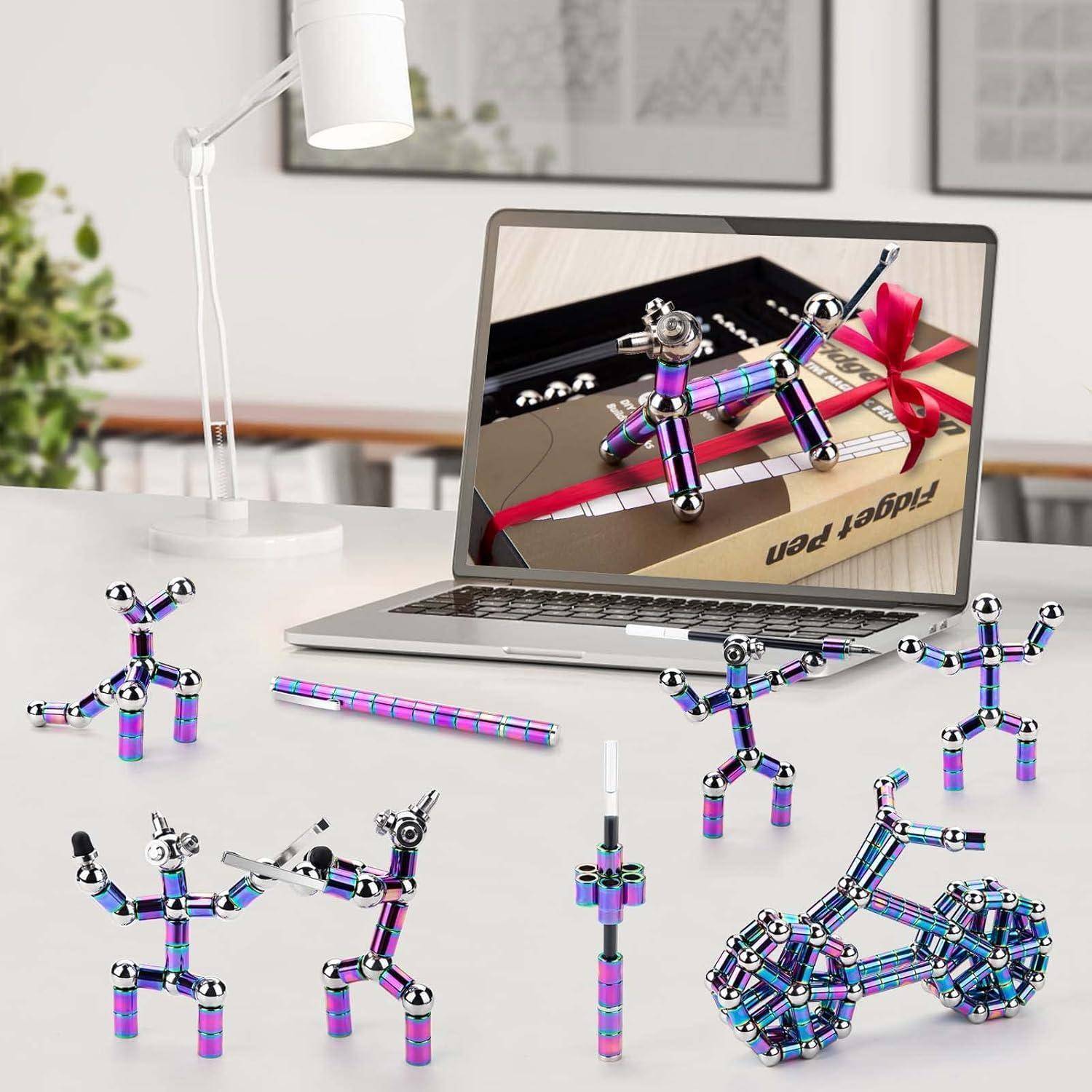 Kugelschreiber Magnetstift FidgetPen Stressabbau Mehrfarbig