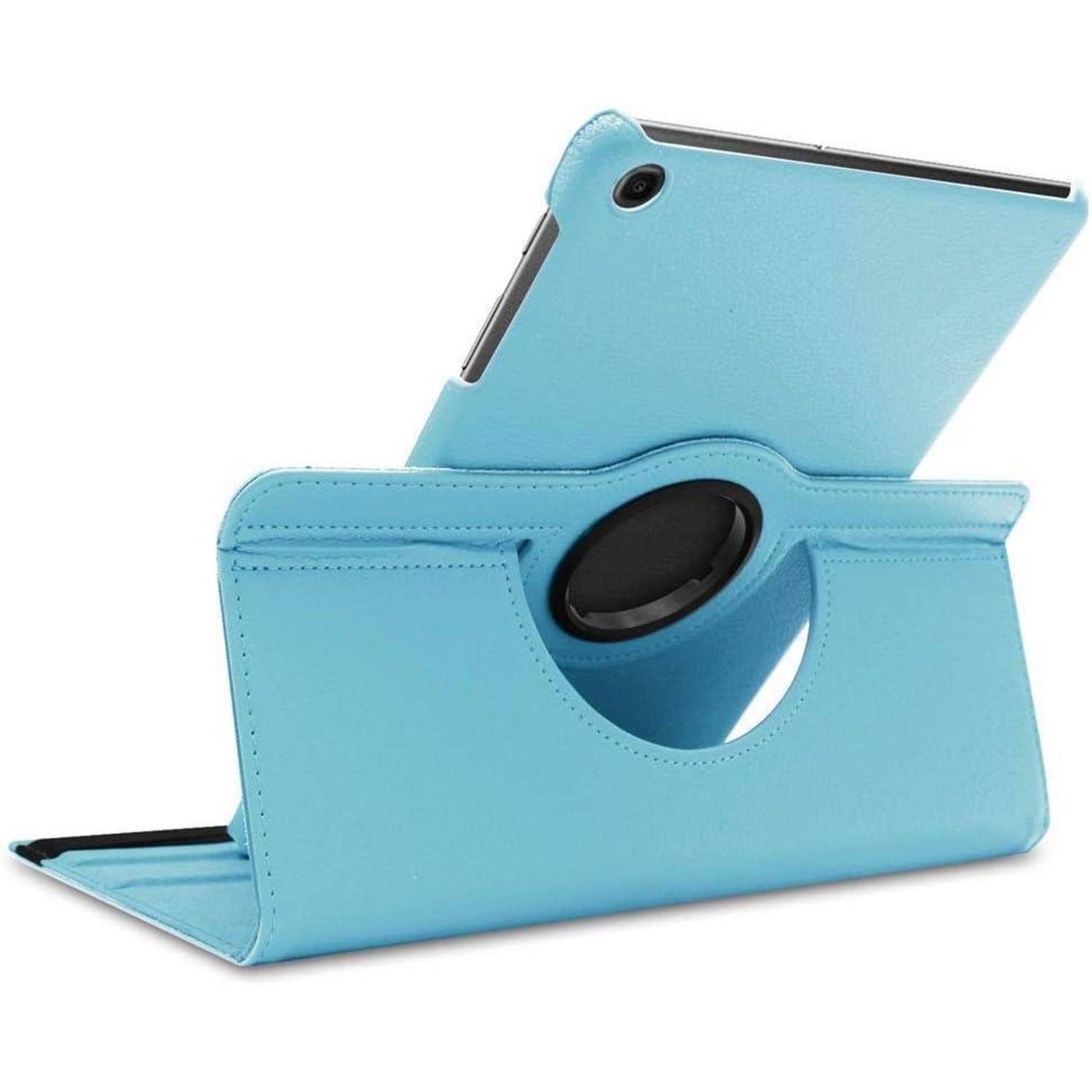 Hülle Tab A 10.1 2019 SMT510 SMT515 Leder Flip Case Himmelblau