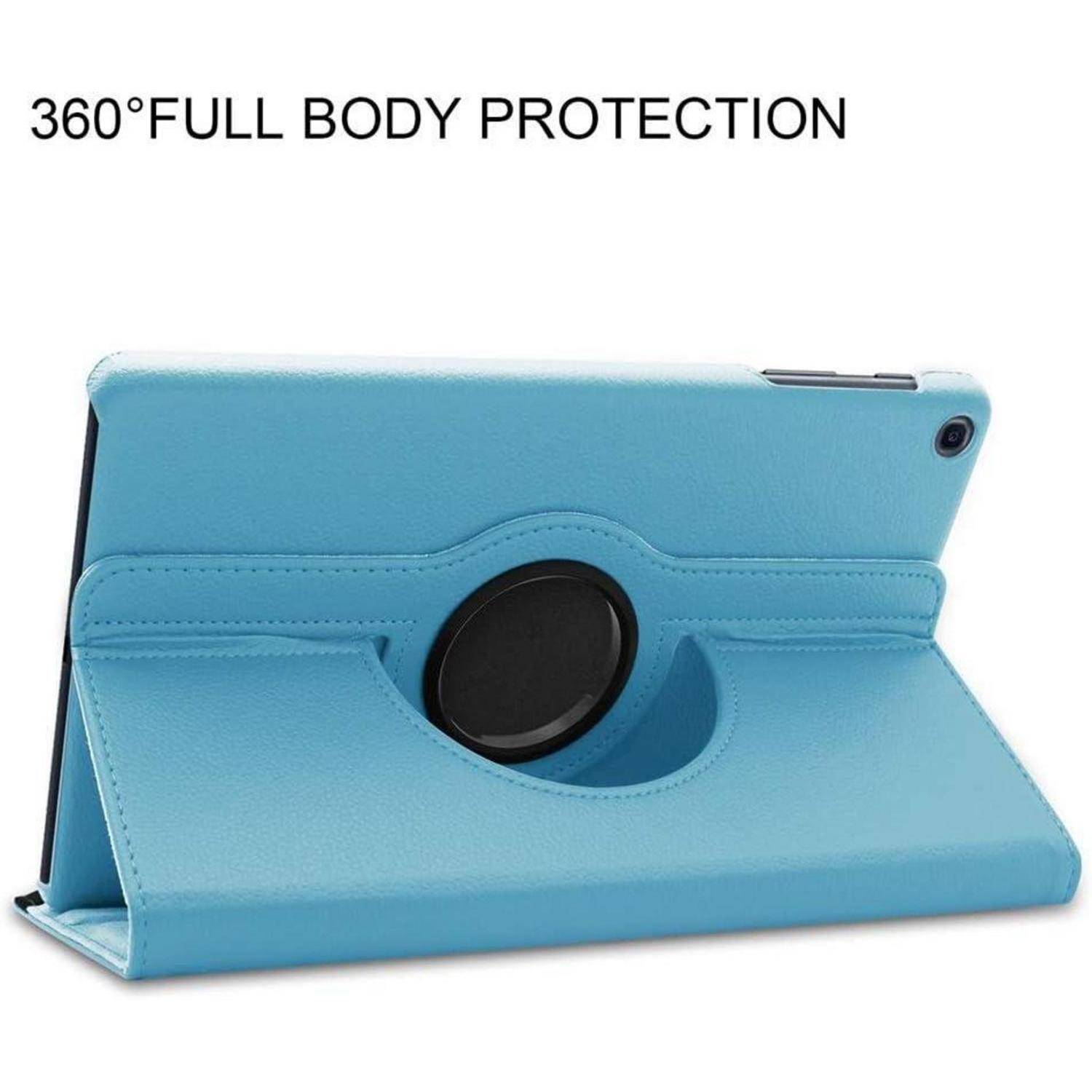 Hülle Tab A 10.1 2019 SMT510 SMT515 Leder Flip Case Himmelblau