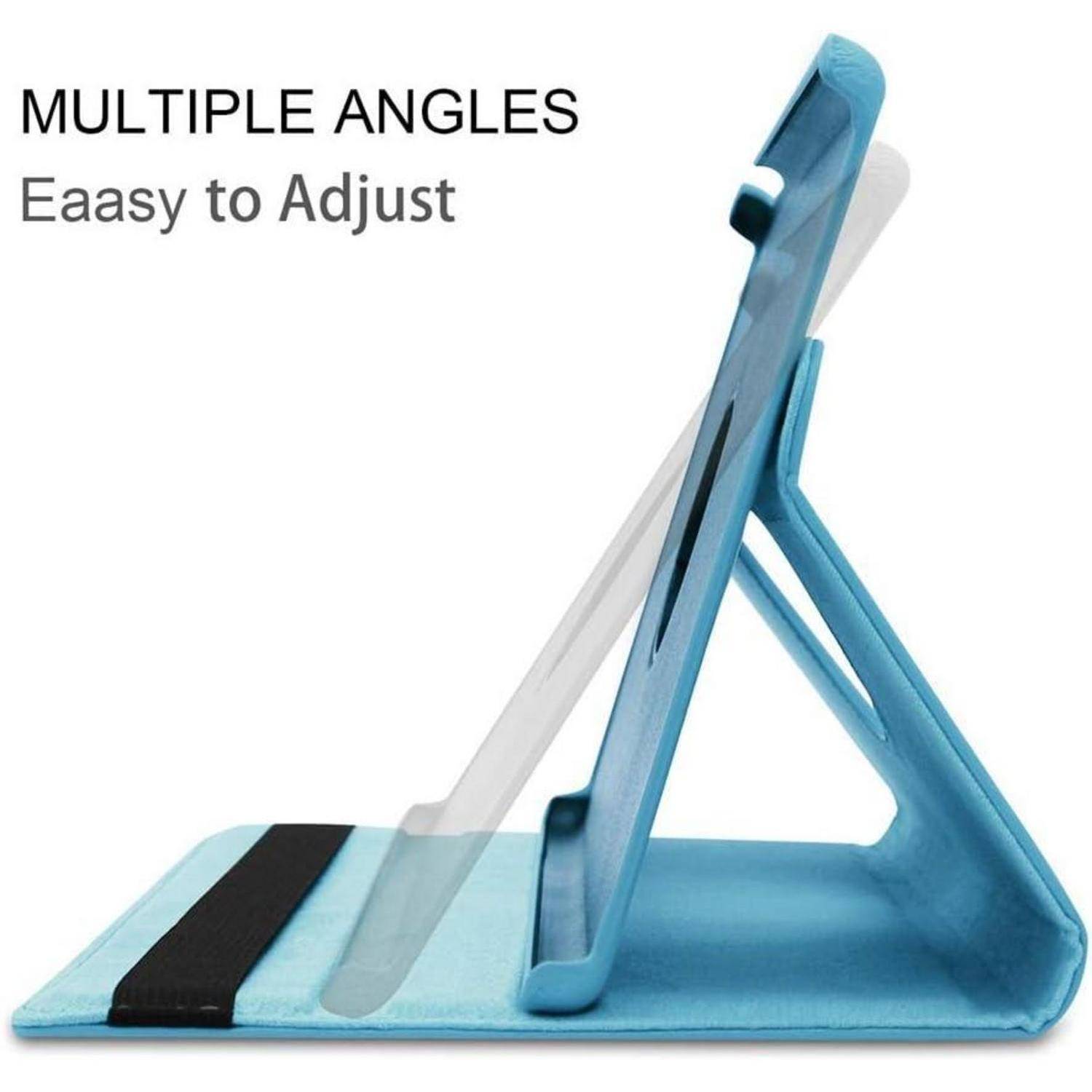 Hülle Tab A 10.1 2019 SMT510 SMT515 Leder Flip Case Himmelblau