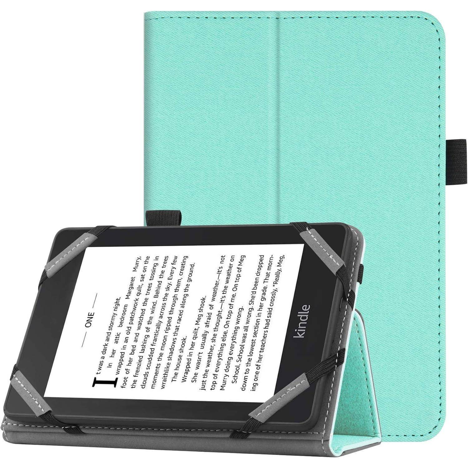 EReader Hülle 6 Zoll Kindle Kobo Folio Handschlaufe Mint