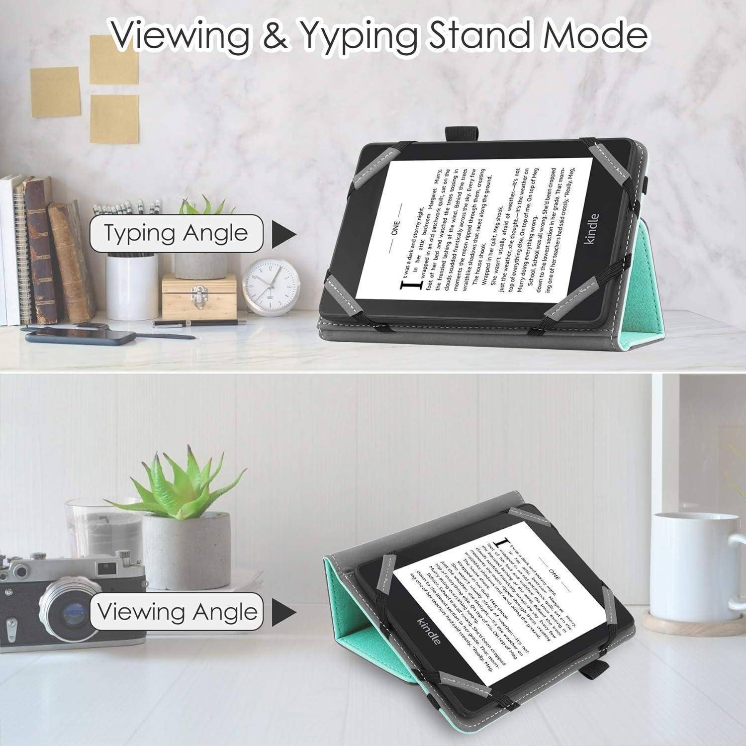 EReader Hülle 6 Zoll Kindle Kobo Folio Handschlaufe Mint
