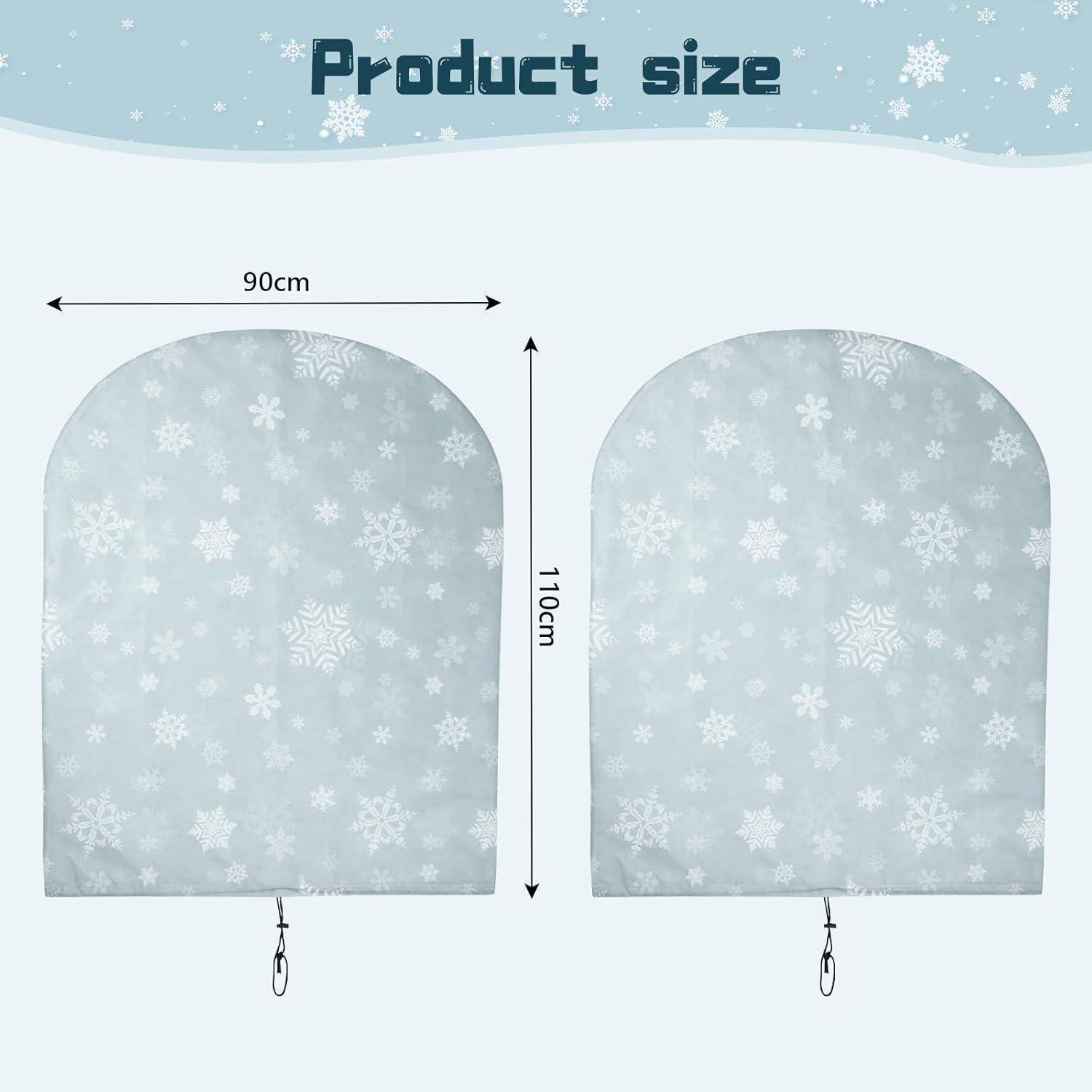 Vlieshaube 2er Set 90x110cm 70g m2 Winterschutz Schneeflocke