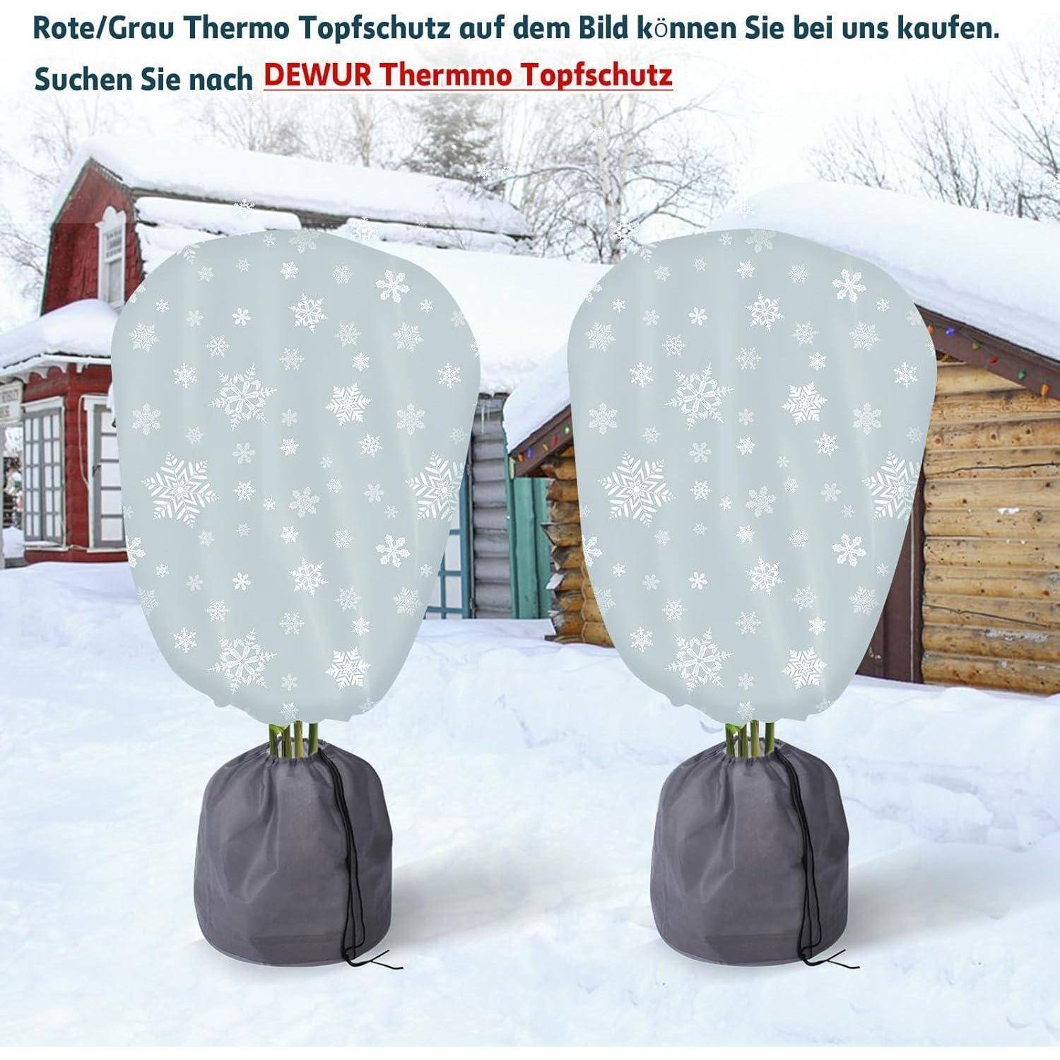 Vlieshaube 2er Set 90x110cm 70g m2 Winterschutz Schneeflocke