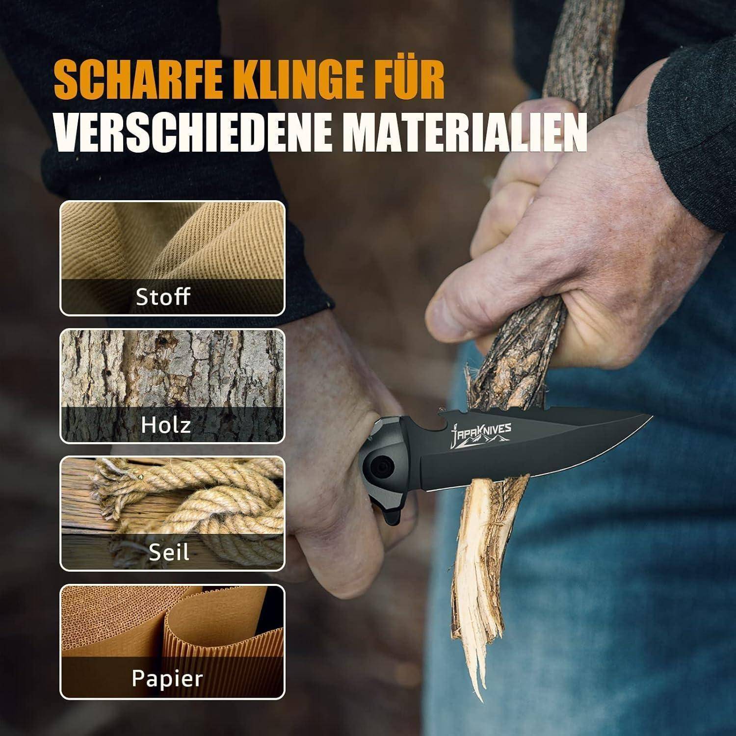 Taschenmesser Einhandmesser Rettungsmesser Glasbrecher EDC Klappmesser