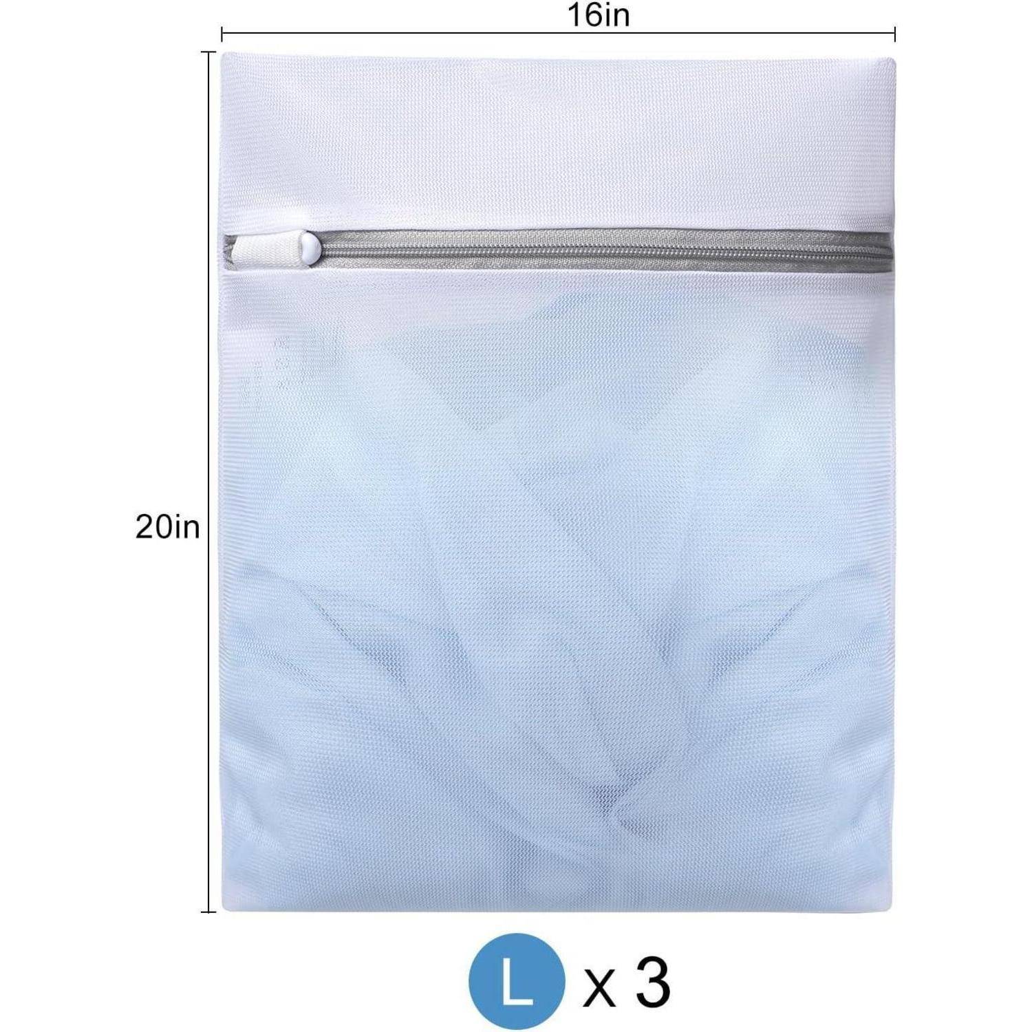 Wäschesäcke Mesh Waschmaschine BH Unterwäsche 3 Set 3L Weißes Netz