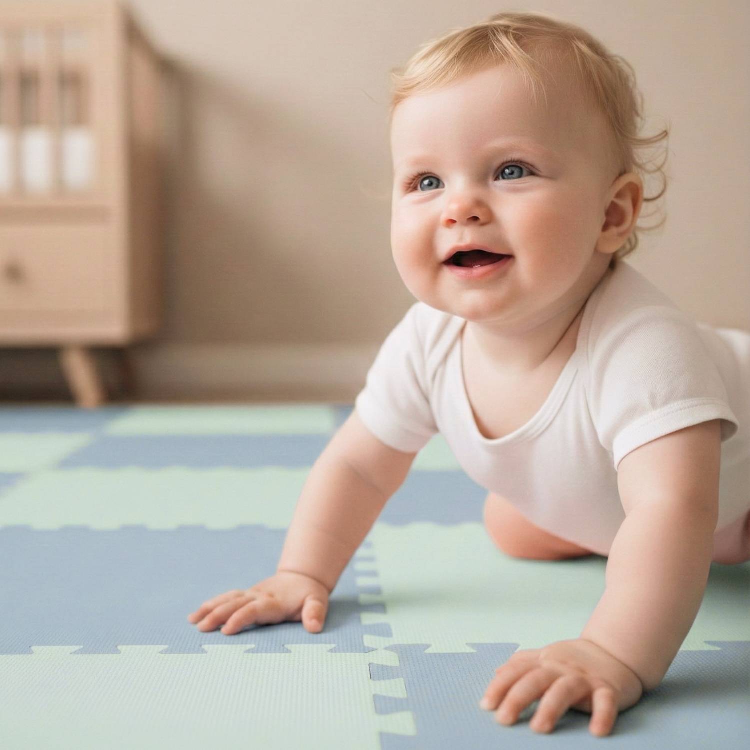 18 Teile Spielmatte Baby Puzzlematte 30x30 Krabbelmatte Bodenmatte Kinderzimmer