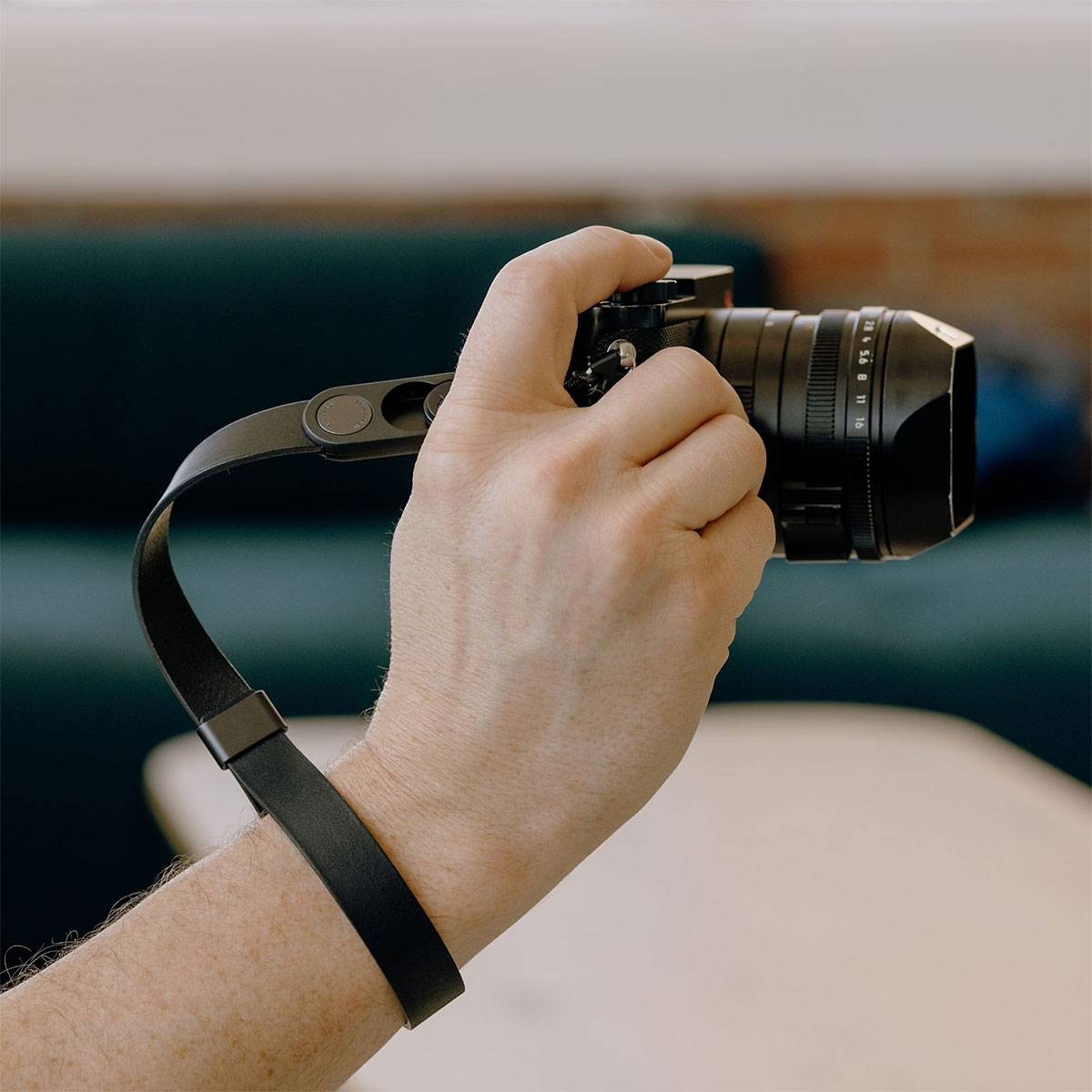 Peak Design Cuff Handschlaufe Leather - Black (Schwarz)