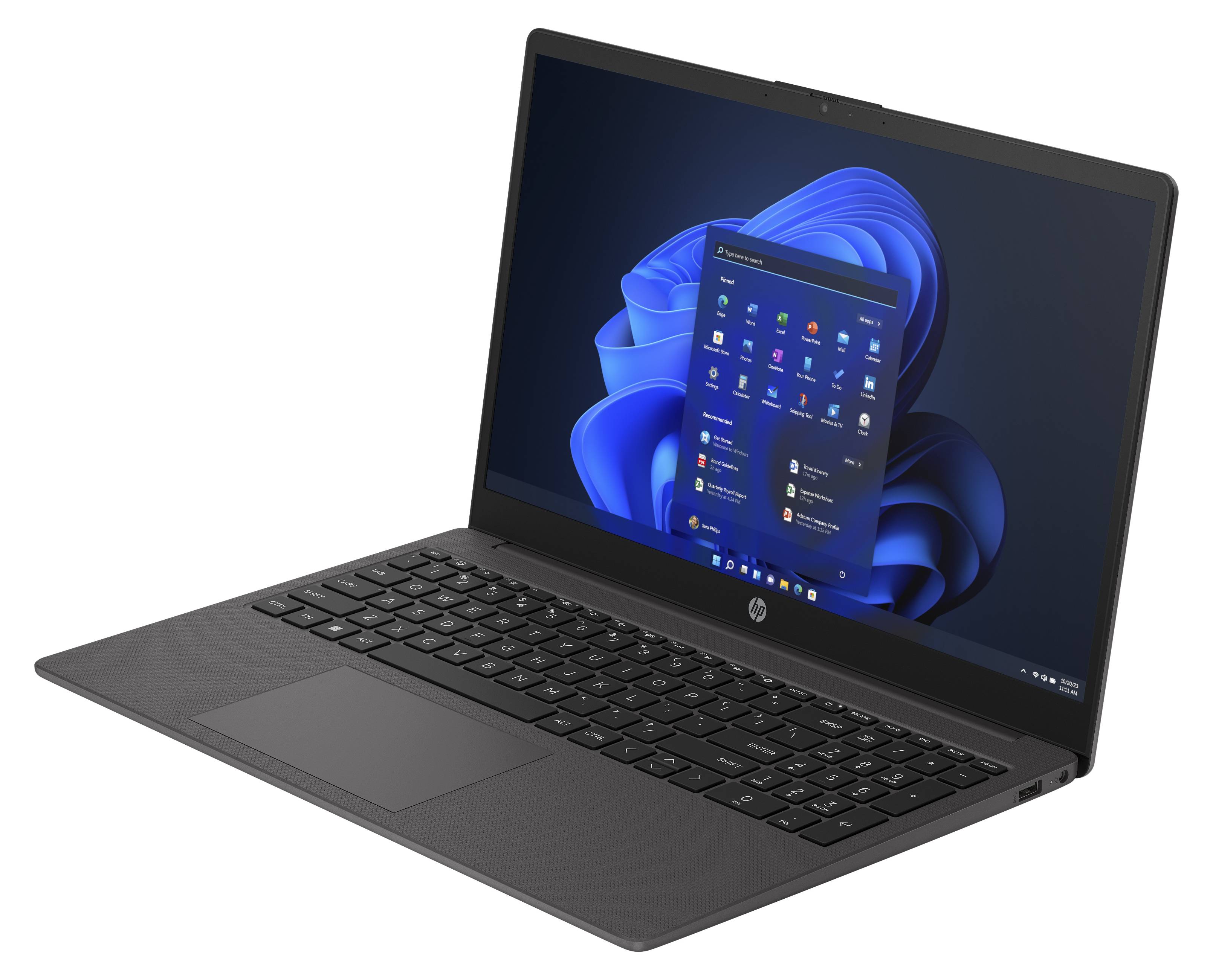 HP Notebook 250 G10 | 15,6“ | Intel Core i7-1355U | 10 x 5.00 GHz | 16 GB RAM | 2000 GB SSD | Win 11 | Norton 360 | Anthrazit