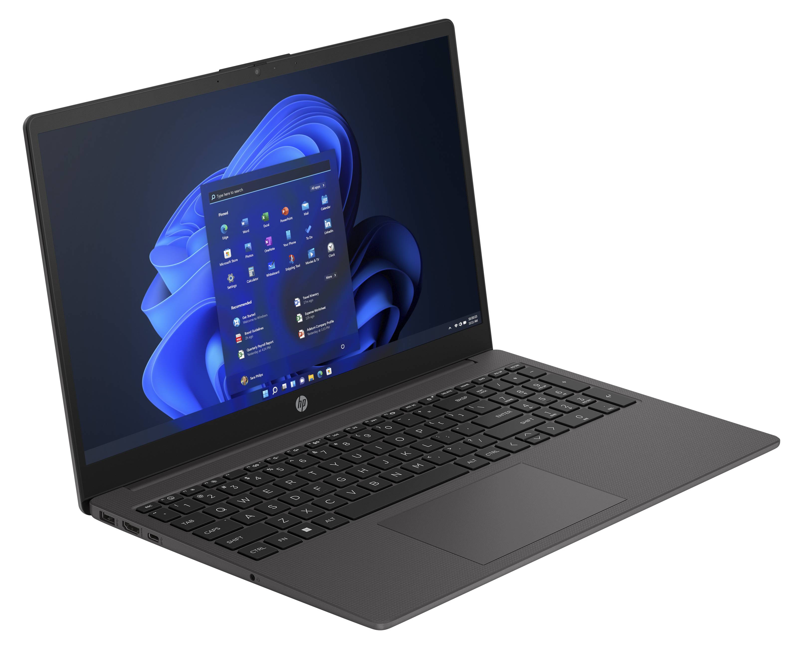 HP Notebook 250 G10 | 15,6“ | Intel Core i7-1355U | 10 x 5.00 GHz | 32 GB RAM | 1000 GB SSD | Win 11 | Norton 360 | Anthrazit