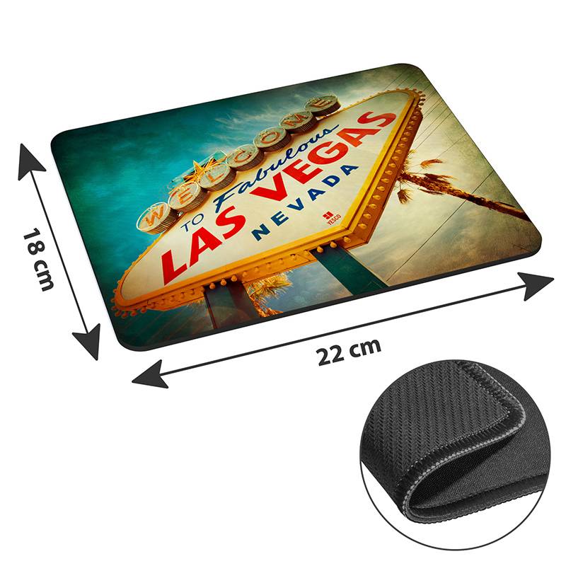 Mousepad mit dem Willkommensschild 