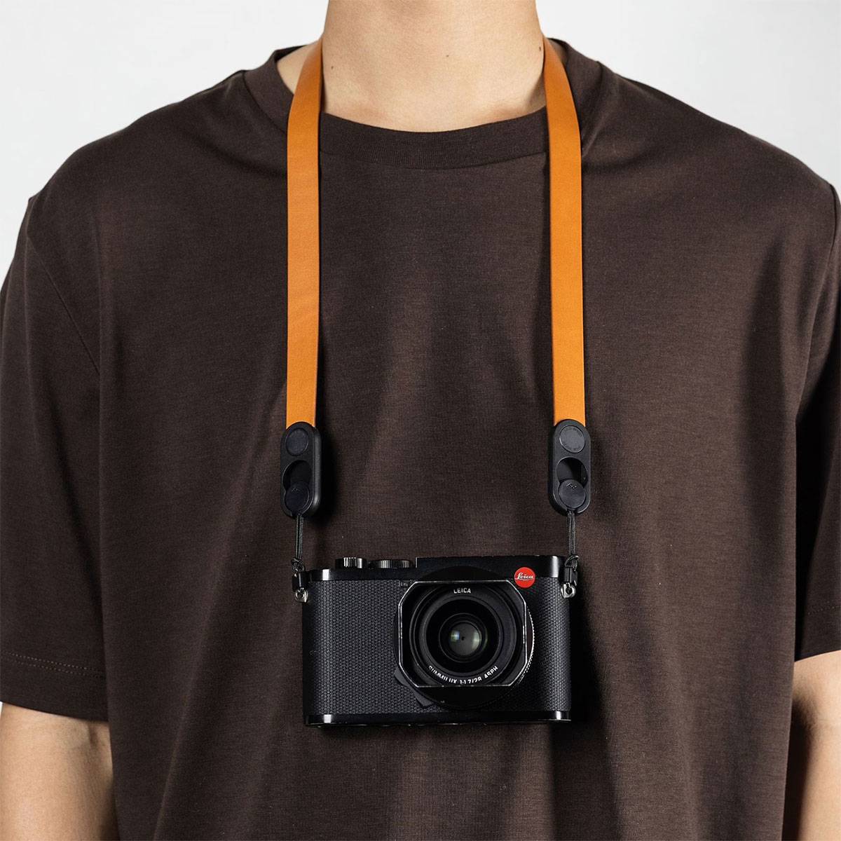 Peak Design Form Leather Camera Strap Neck - Amber (Hellbraun)