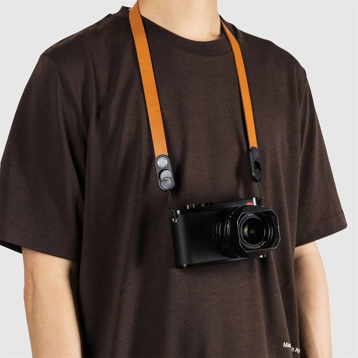 Peak Design Form Leather Camera Strap Neck - Amber (Hellbraun)