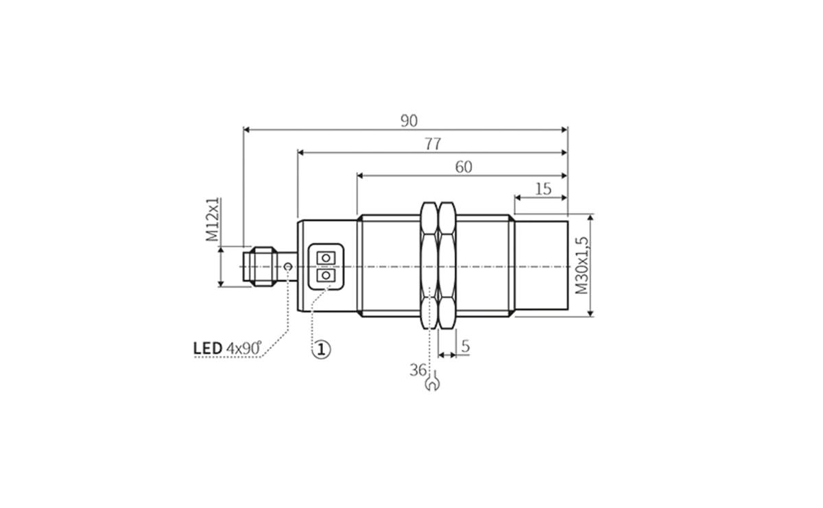 Kapazitiver Sensor M30x1,5 - AC003 - autosen