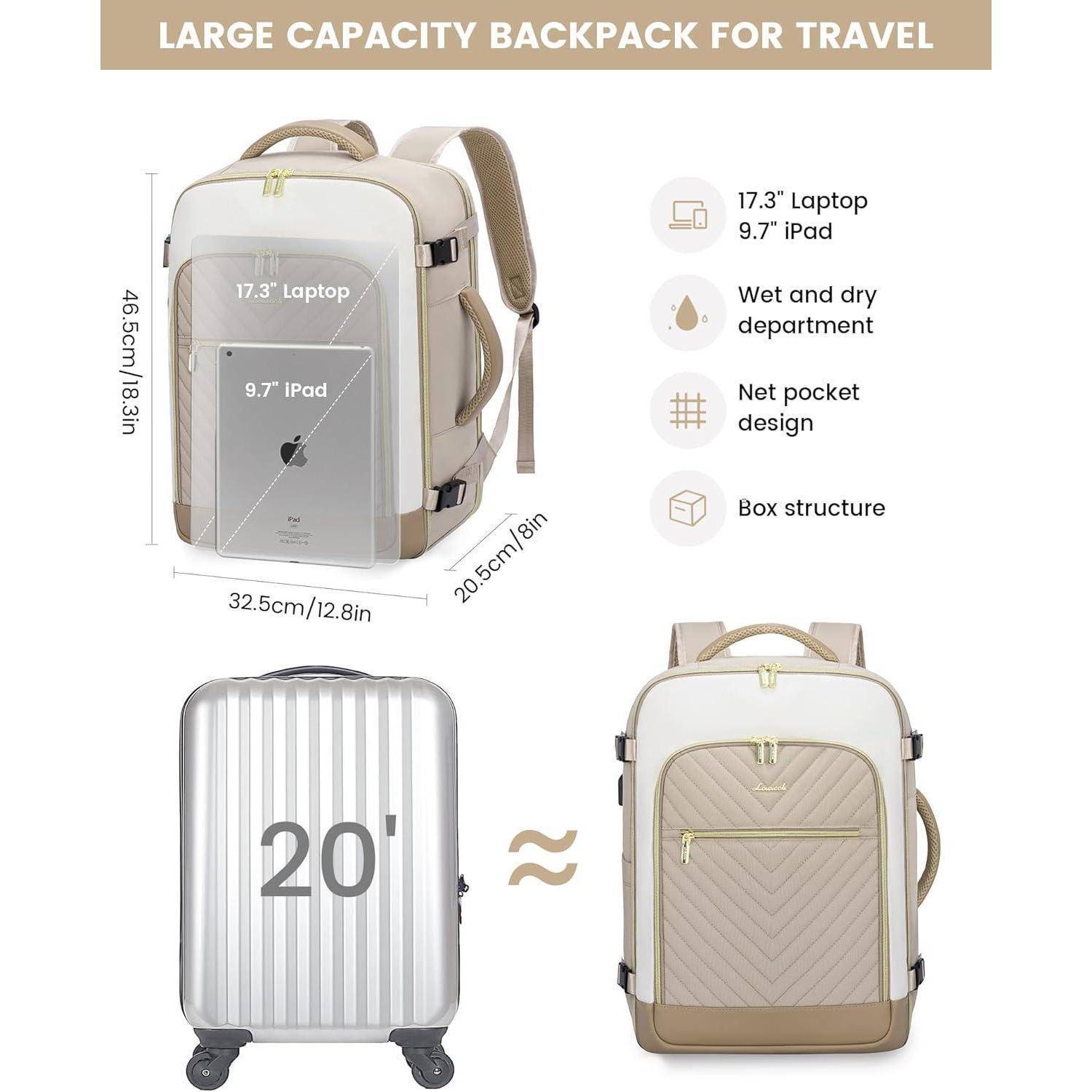 Rucksack mit großem Fassungsvermögen für Reisen