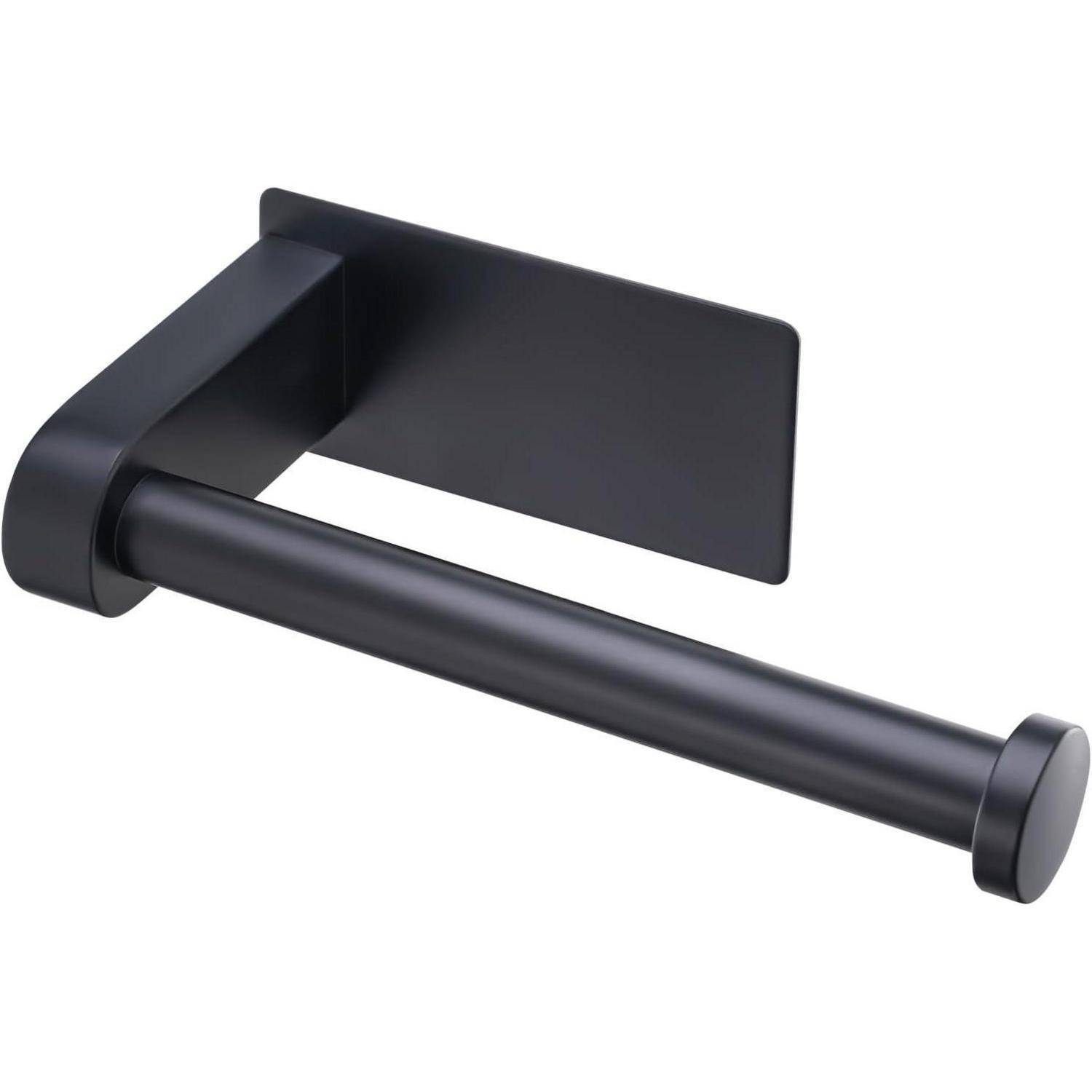 Toilettenpapierhalter ohne Bohren Edelstahl Kleber Schwarz