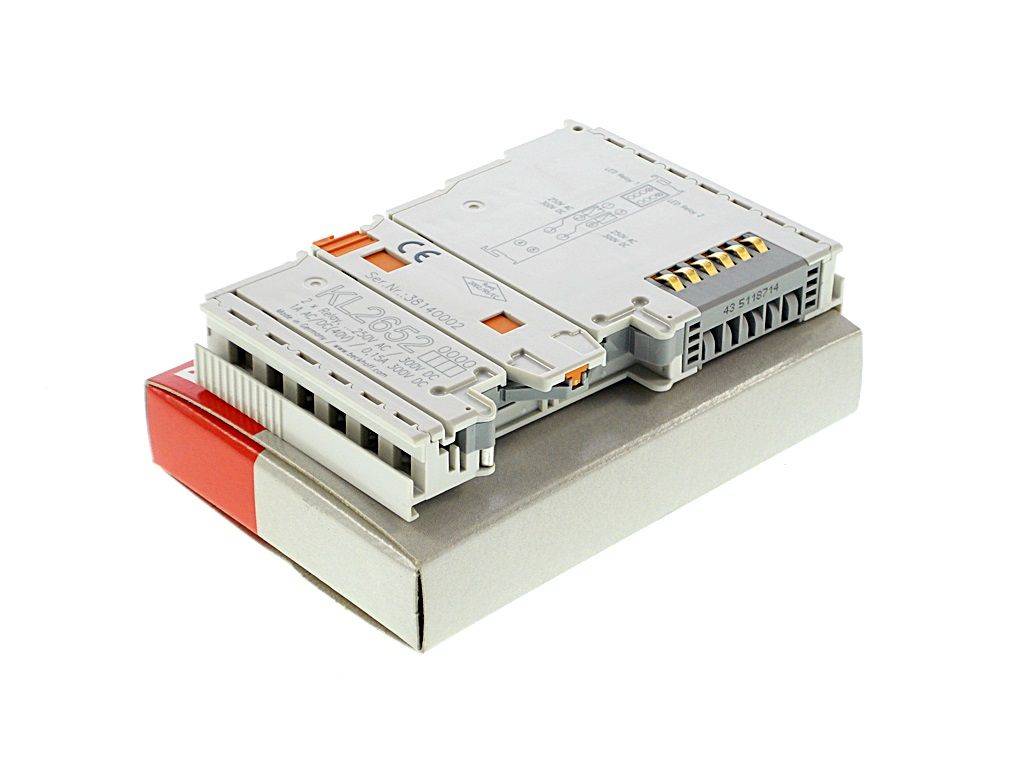 BECKHOFF KL2652 (Beckhoff I/O System: Busklemme 2DO, 230 V AC, 1A Relay)