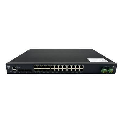LevelOne Industr.PoE Switch 24xGE PoE/+ 370W Managed L2 Multimedia-Technik Switche