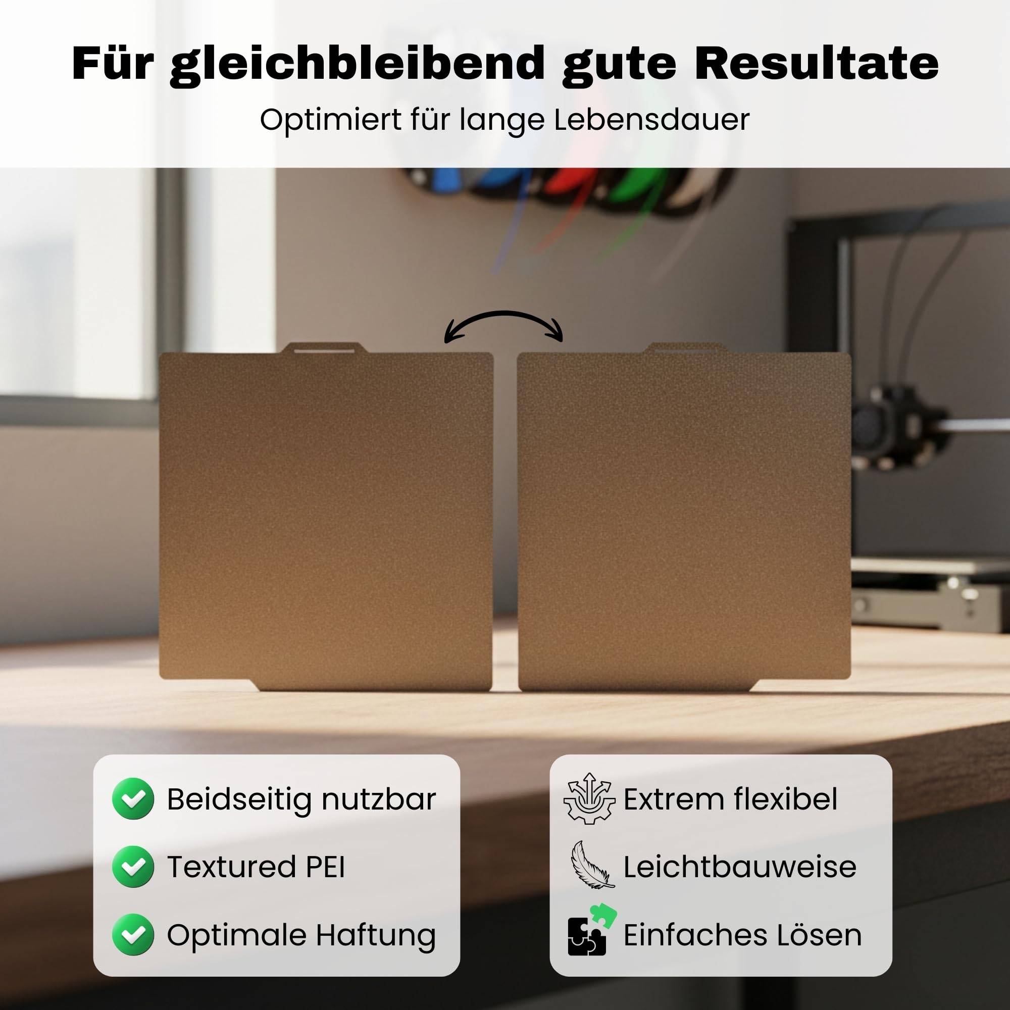 TR-PEI-BUILDPLATE passend für Bambu Lab P1S P2S P1P Druckplatte Build Plate A1 X1C X1E 3D Drucker