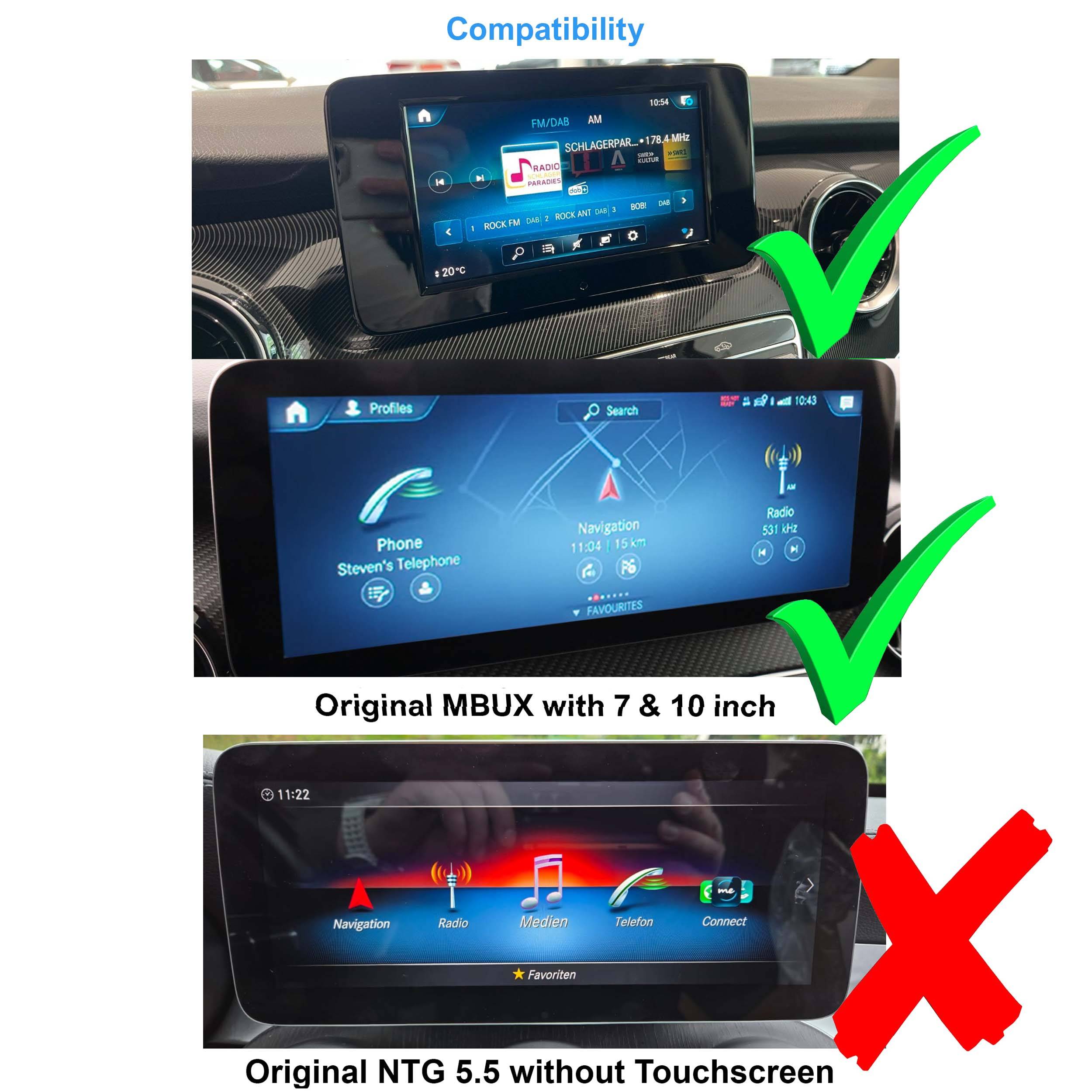 Für Mercedes V W447 MBUX /NTG6 12" Touchscreen Android GPS Navigation Carplay