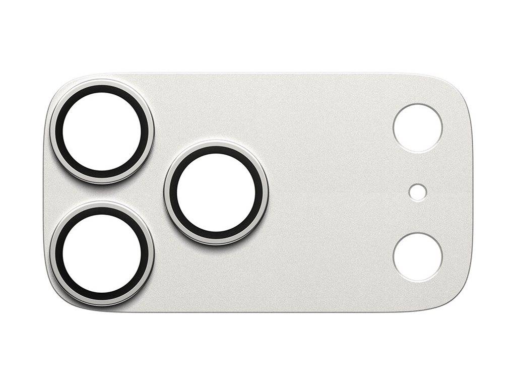 Schutzglass Kotflügel-Kameraschutz für iPhone 17 Pro Max – Silber
