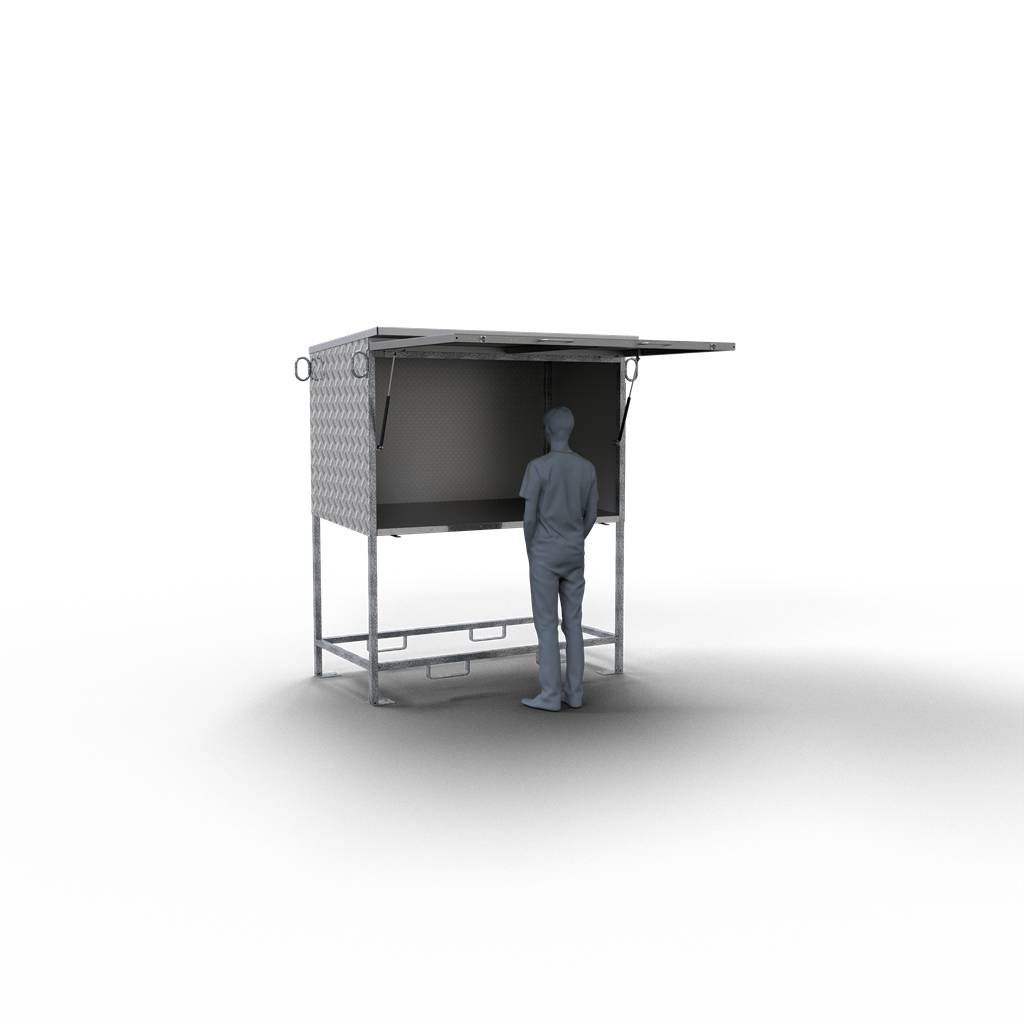 Schake 53500 Mobiler Planstand ohne LED-Leuchten und Steckdosen