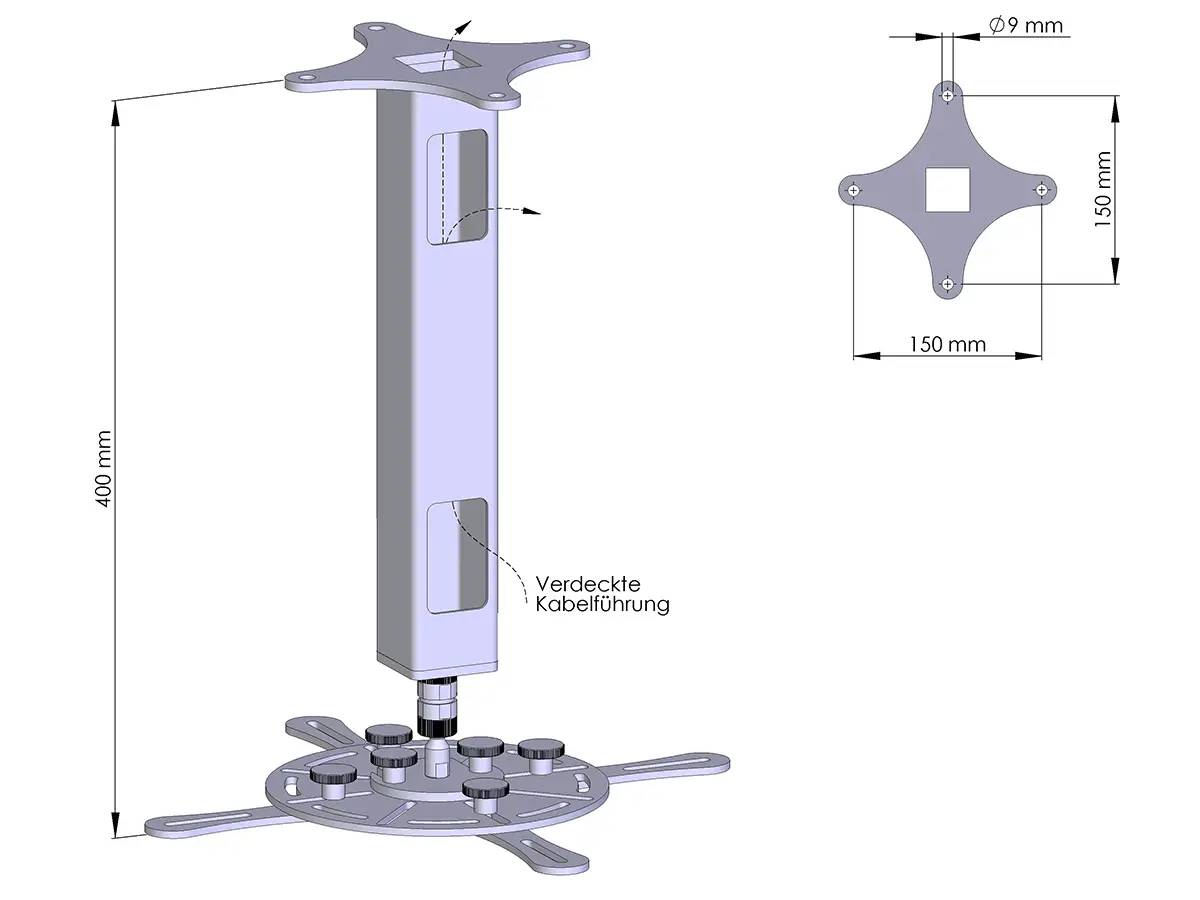 Beamer-Wandhalter 300/300