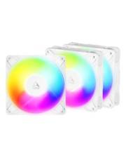Arctic P12 Pro Reverse A-RGB PWM Lüfter 120mm weiß 3er-Pack Gehäuse-Lüfter 3.000 rpm 12 V 72,94 cfm