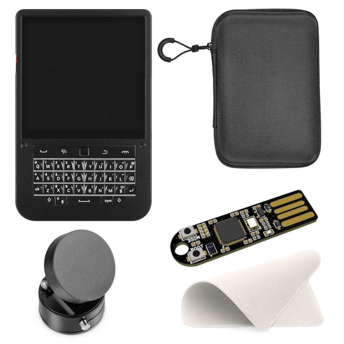 BerryBase HackberryPi CM5 Mobile Scripting Bundle, PicoUSB, Reinigungstuch, Schutztasche, Halterung