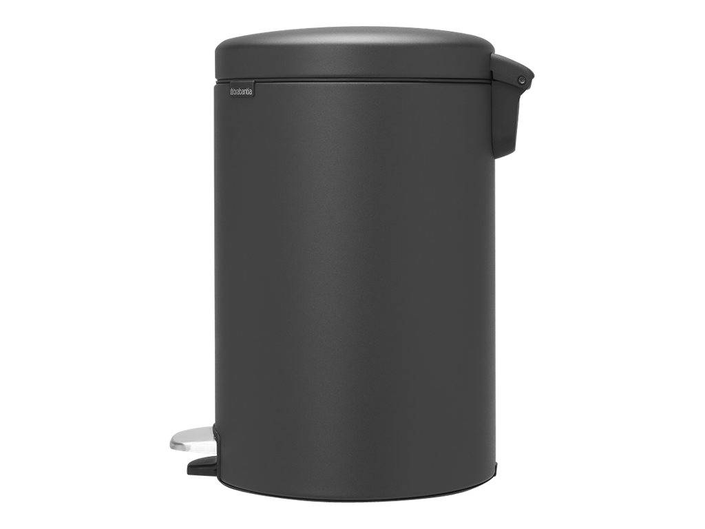Brabantia newIcon - Mülleimer - Klappdeckel20 L - Fußpedal - Mineral Infinite
