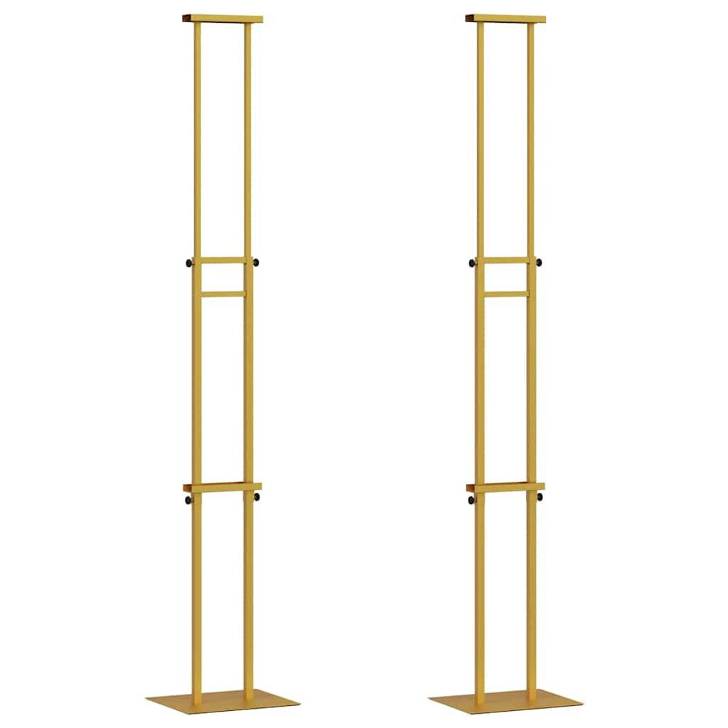 vidaXL Messestände 2 pcs Gold 30 x 23,5 x 210 cm Stahl