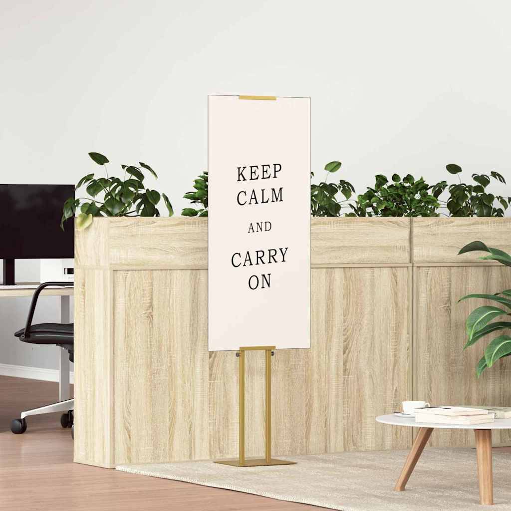 vidaXL Messestände 2 pcs Gold 30 x 23,5 x 210 cm Stahl