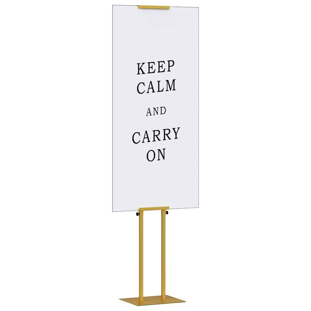 vidaXL Messestände Gold 30 x 23,5 x 210 cm Stahl