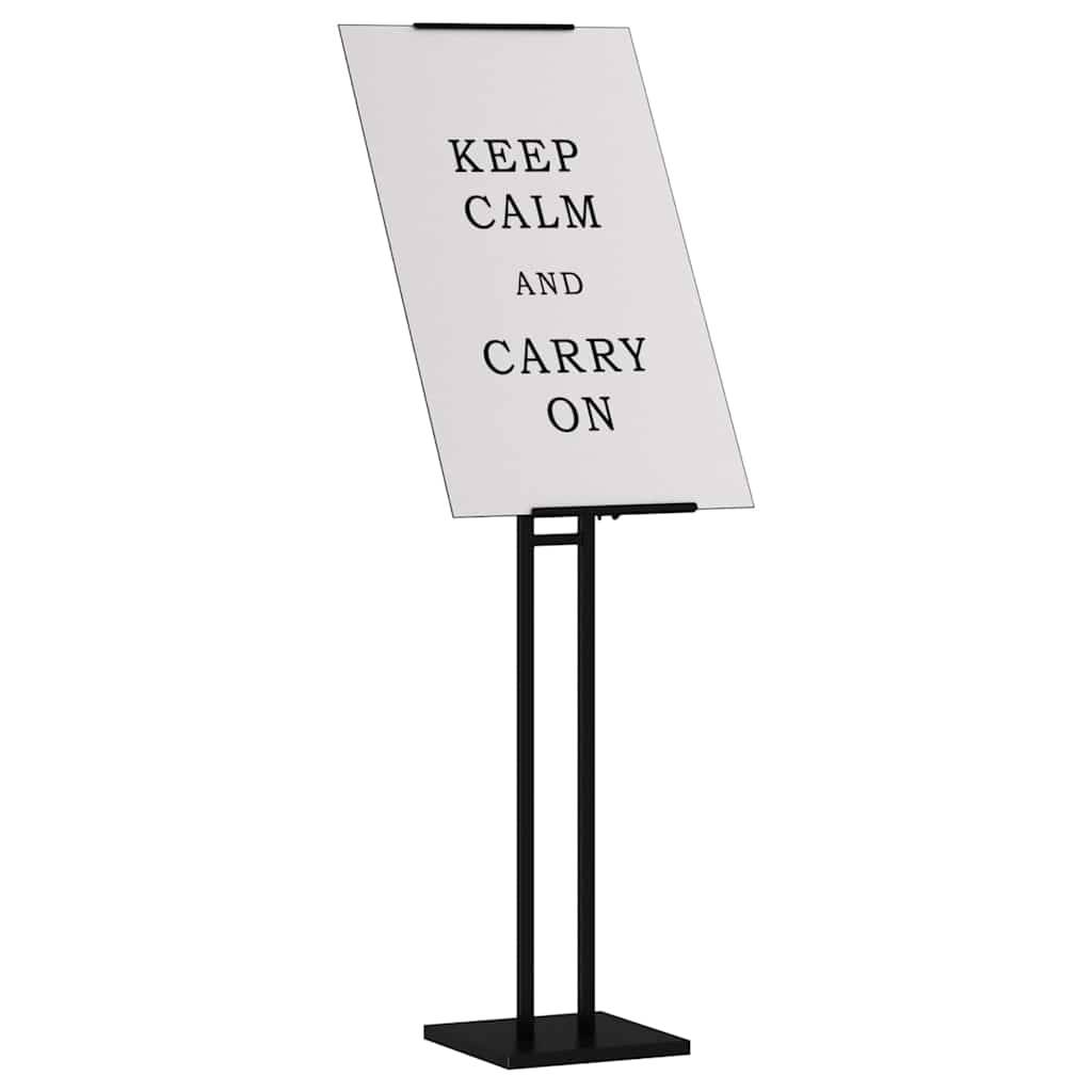 vidaXL Messestände 2 pcs Schwarz 26,5 x 26,5 x 150 cm Stahl