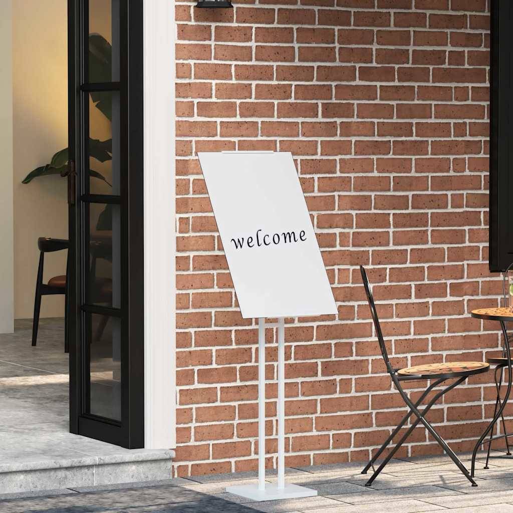 vidaXL Messestände 2 pcs Weiß 26,5 x 26,5 x 150 cm Stahl