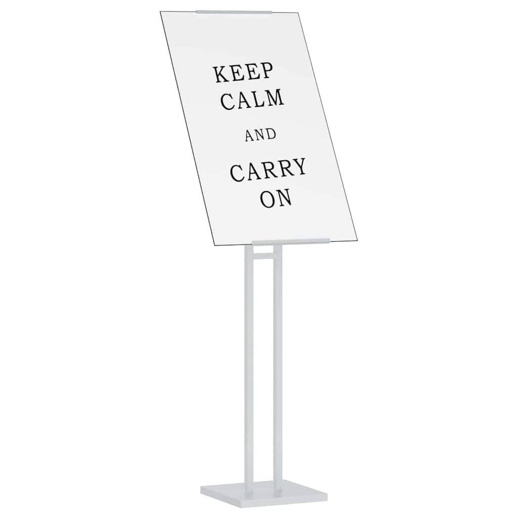 vidaXL Messestände Weiß 26,5 x 26,5 x 150 cm Stahl