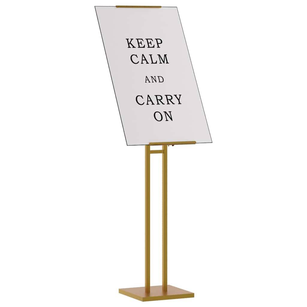 vidaXL Messestände 2 pcs Gold 26,5 x 26,5 x 150 cm Stahl